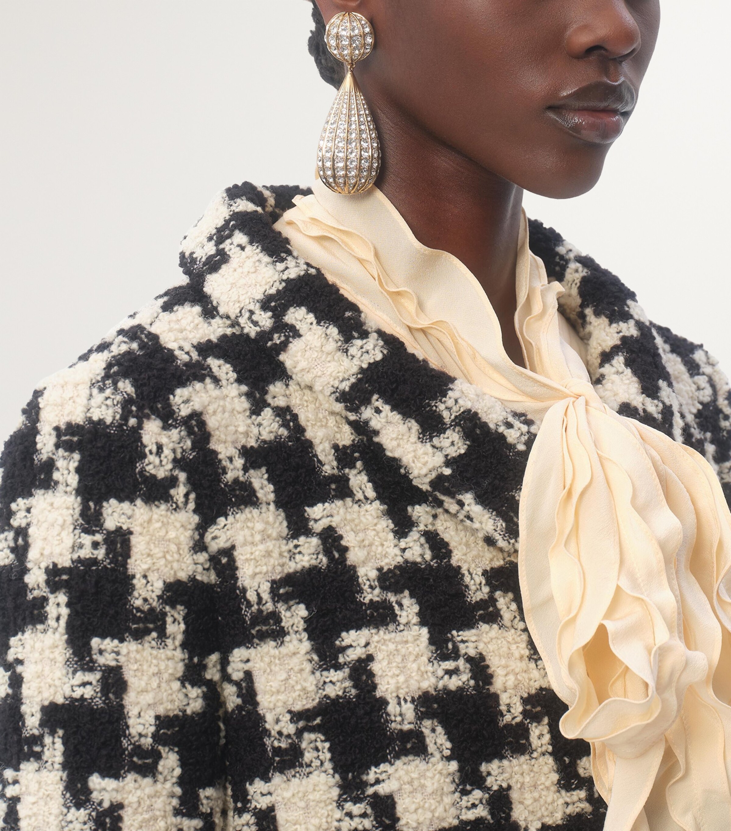 Crystal-Embellished Clip-On Earrings 9MN Image 6