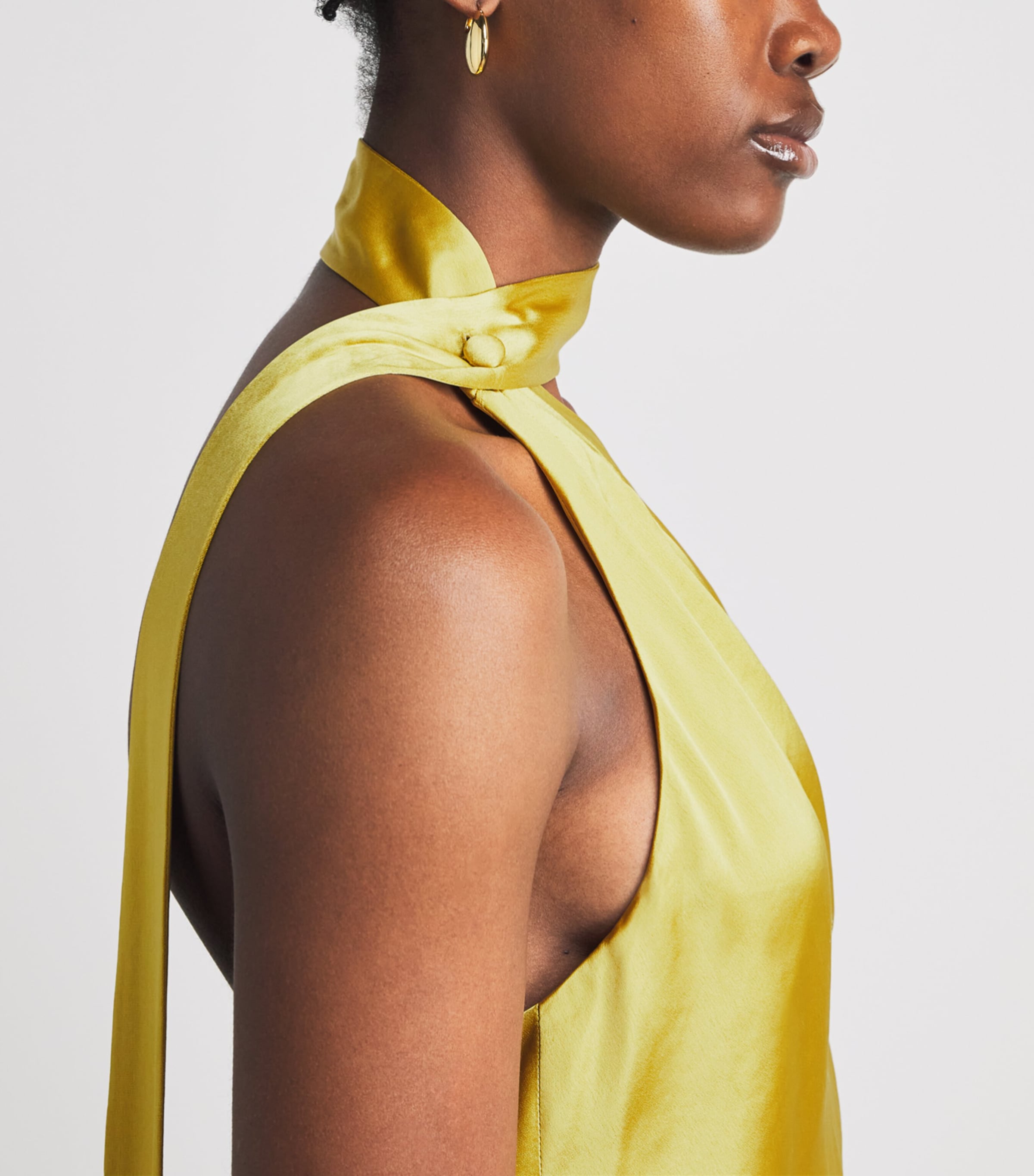 STAUD Womens Estelle Maxi Dress Citron Ctrn Image 3