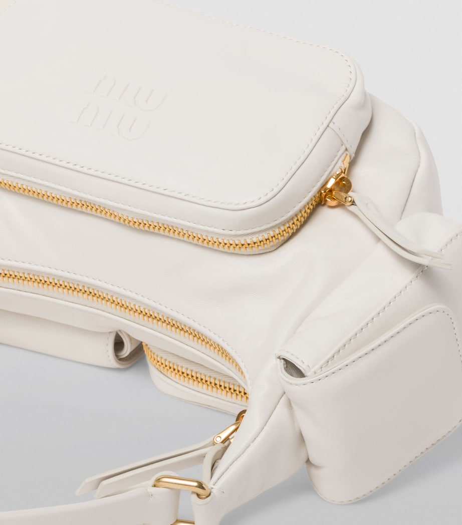 Leather Pocket Shoulder Bag F0009 Image 8