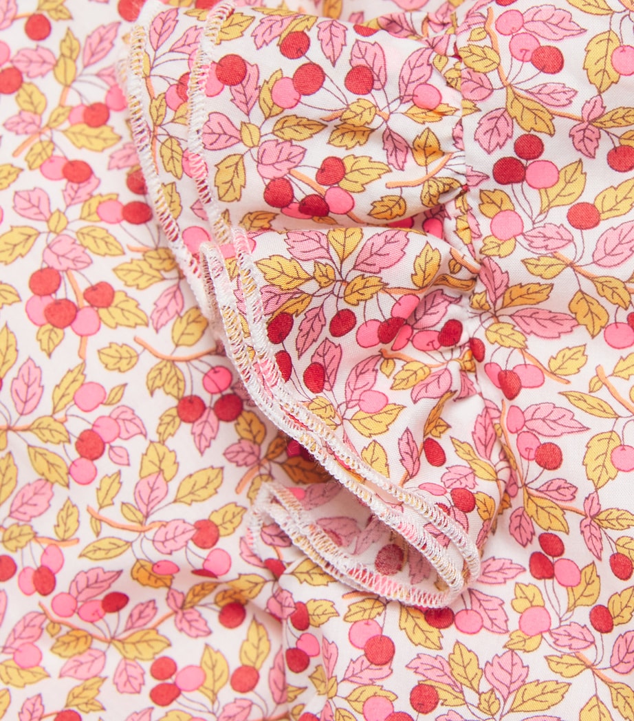 Cotton Leaf Print Dress (2-6 Years) 249 APRICOT Image 4