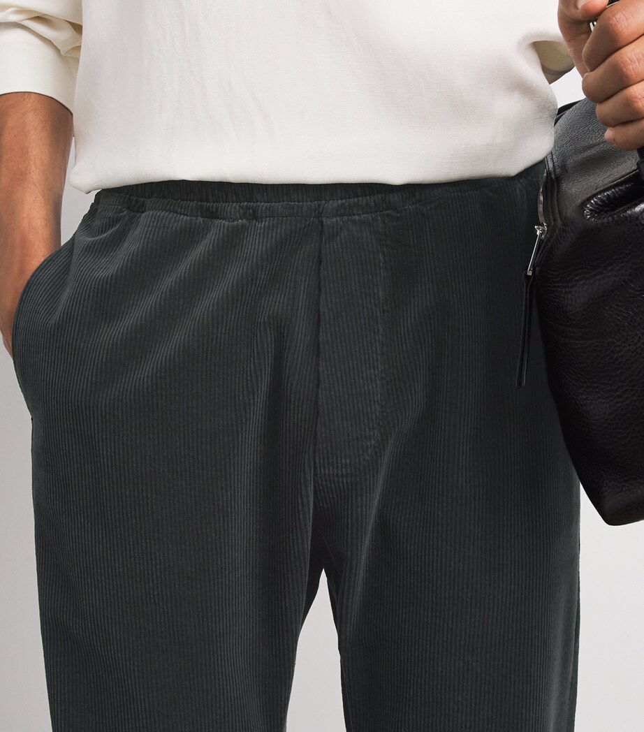 Barena Mens Corduroy Straight Trousers Piombo Image 3