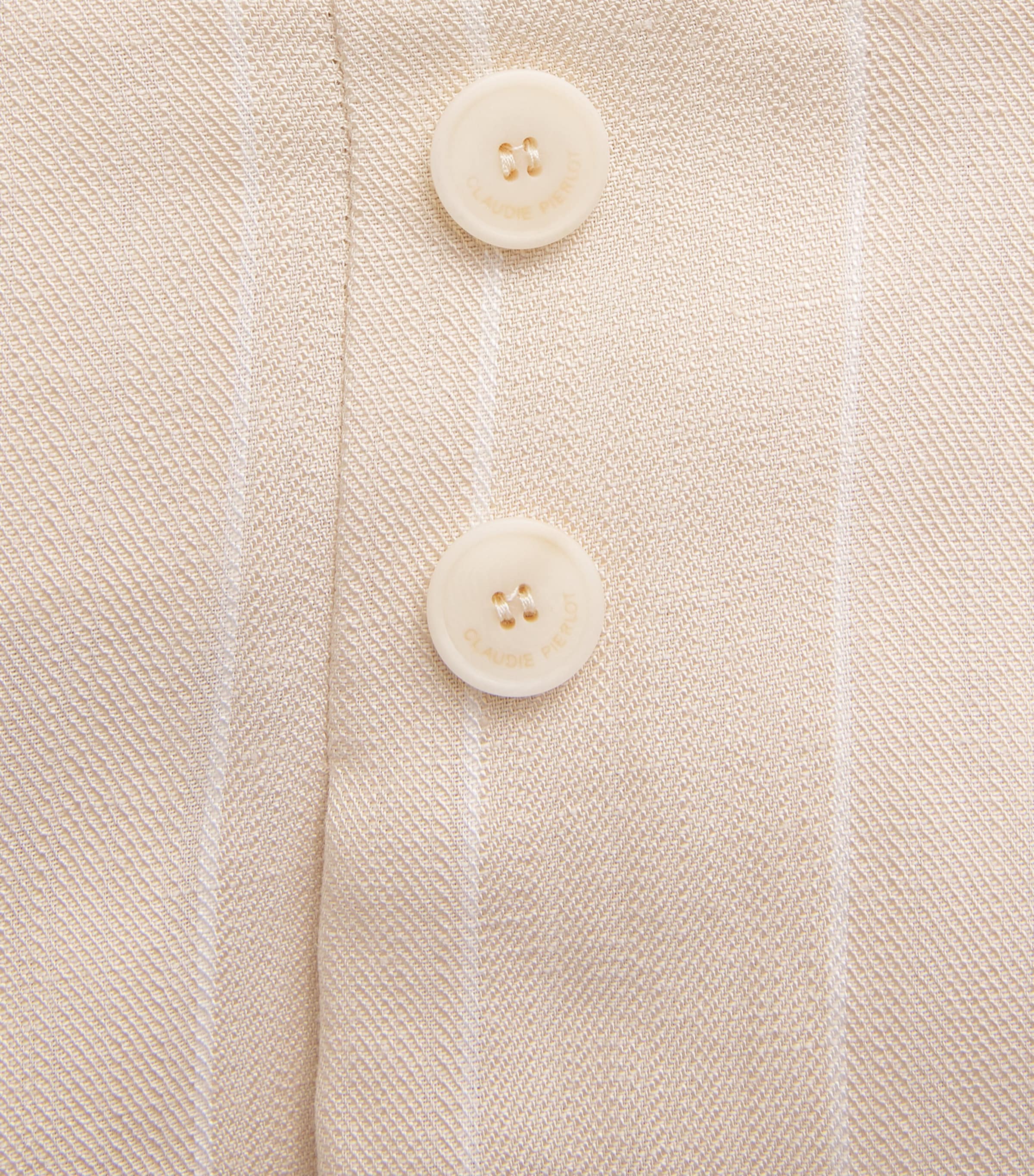 Pleated Wide-Leg Trousers SAND Image 5