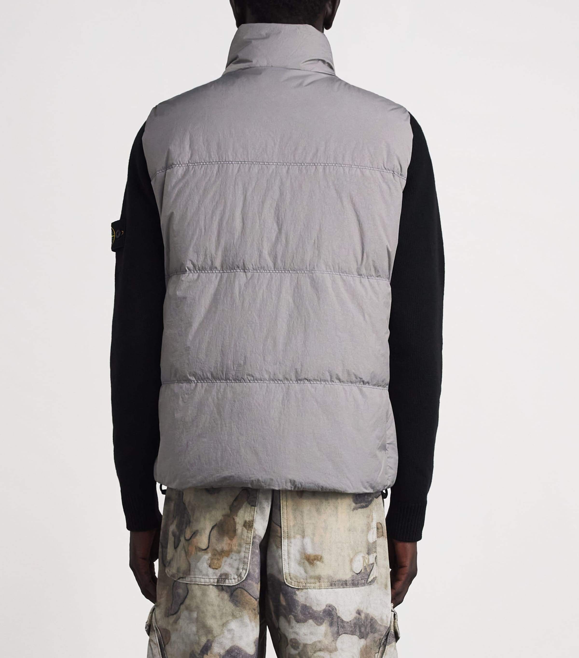 Stone Island Mens Down-Fill Crinkle Reps NY Gilet Image 5
