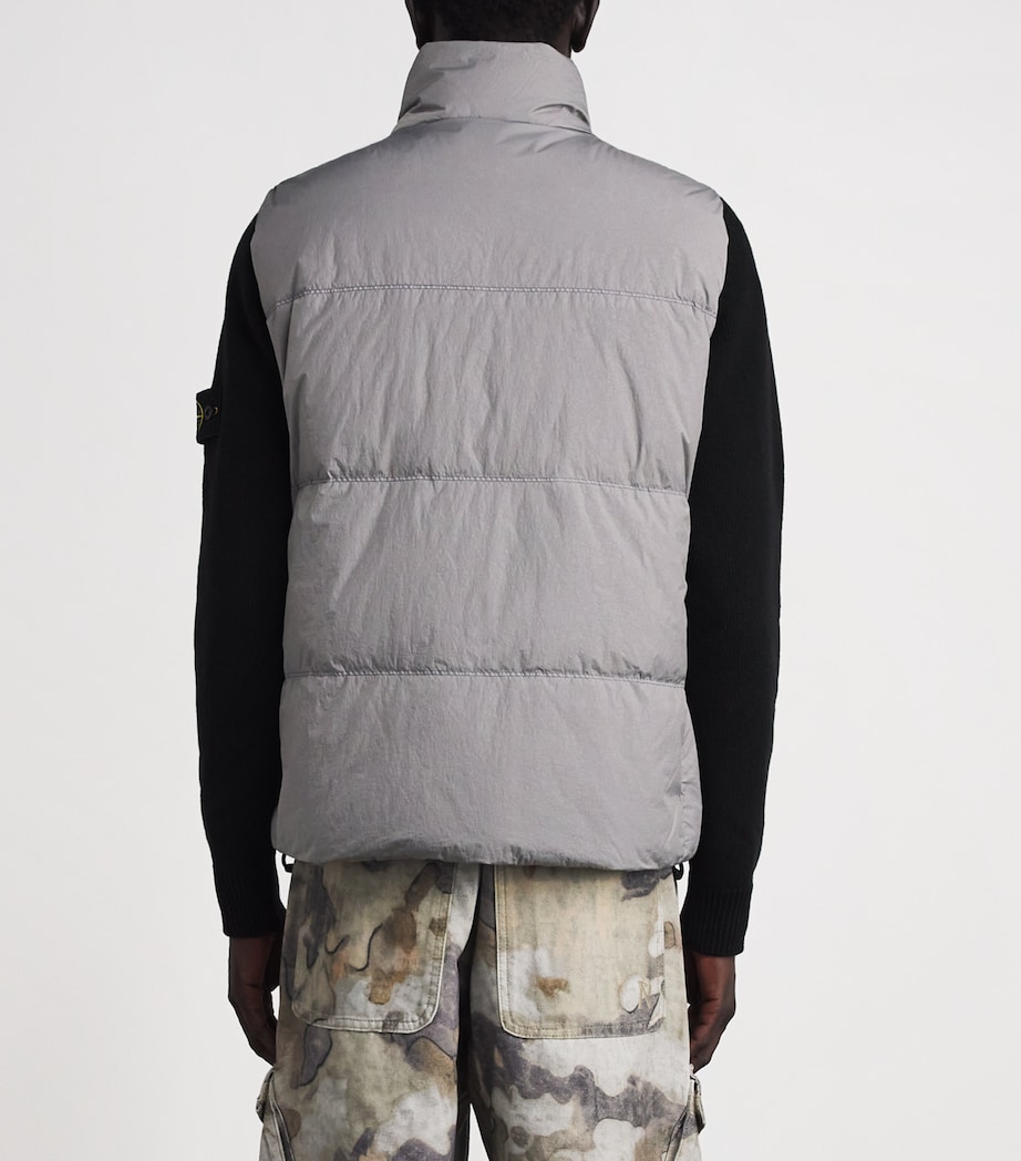 Stone Island Mens Down-Fill Crinkle Reps NY Gilet Image 5