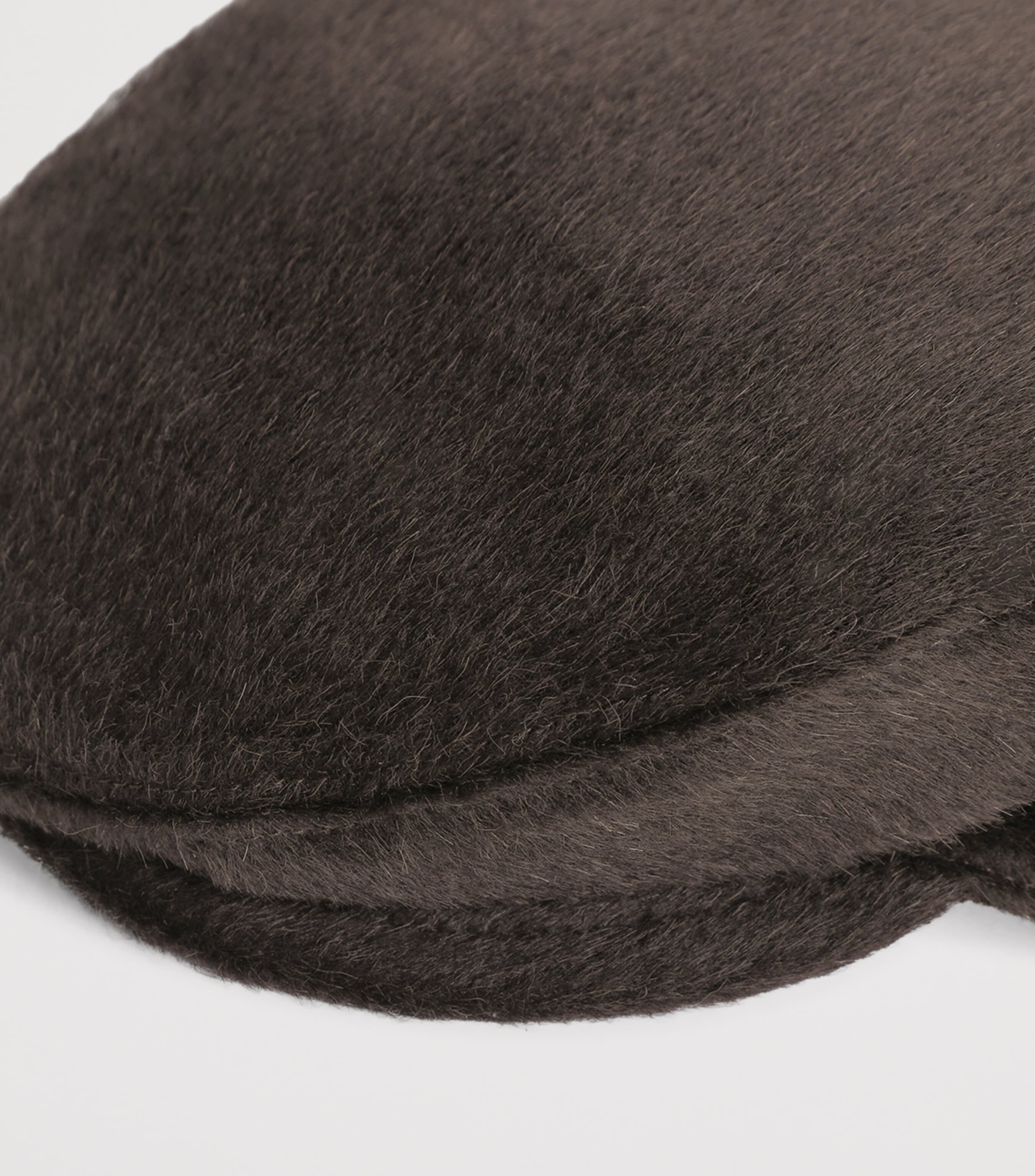 Llama-Wool Flat Cap M0682-EBONY Image 3