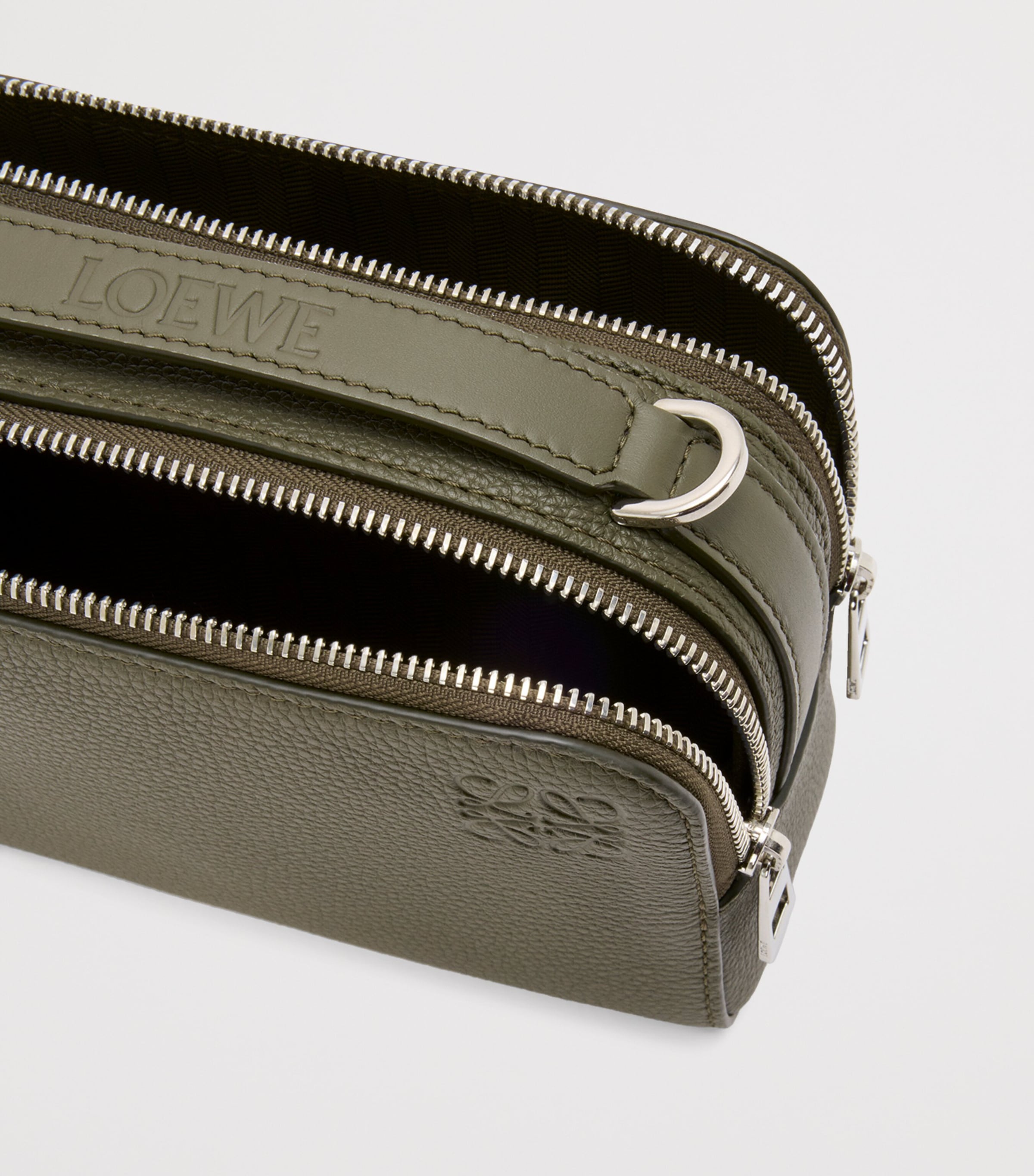 LOEWE Leather Essential Camera Bag Khaki Green Image 5