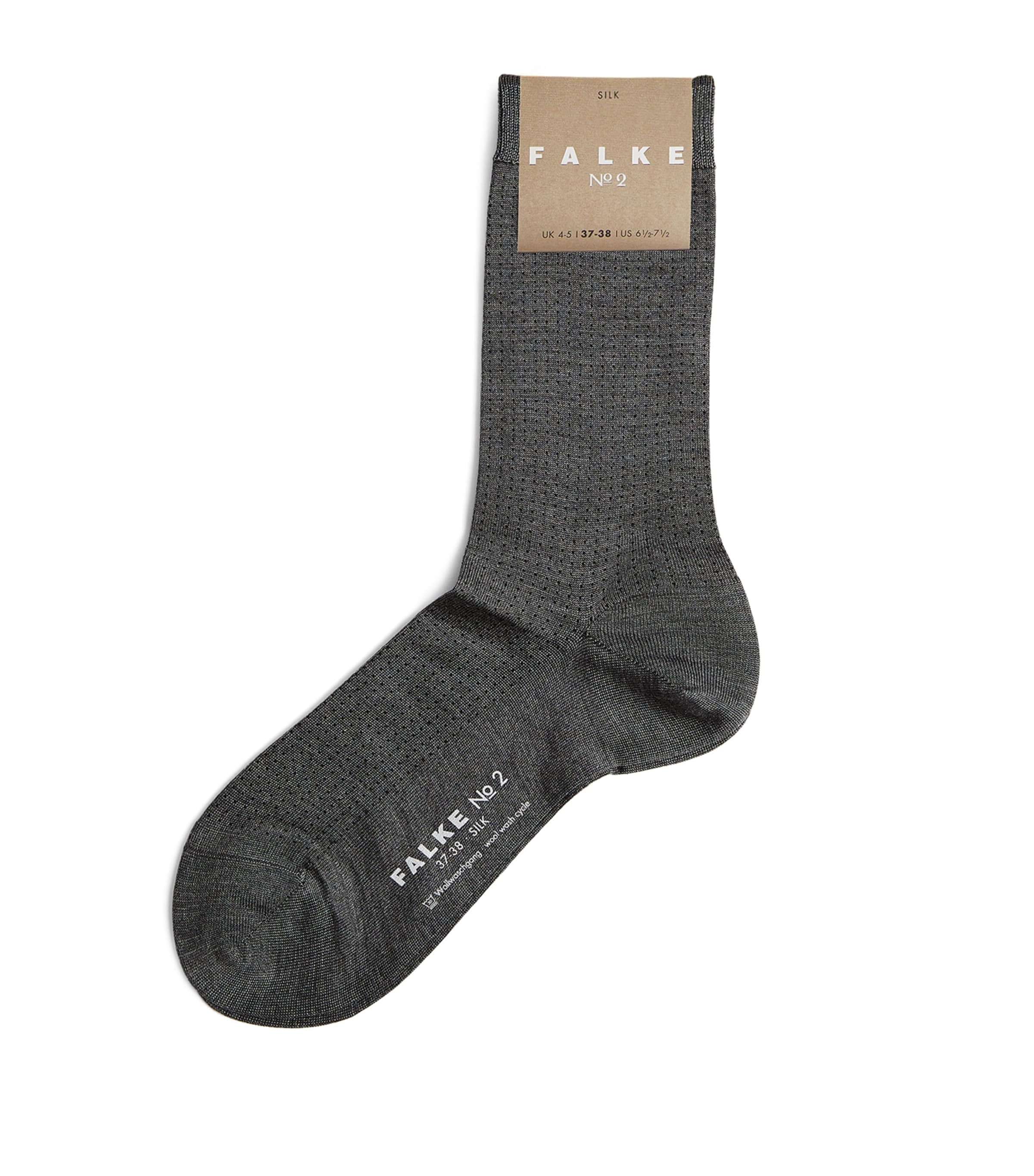 Shop Falke Silk-rich No.2 Socks In Grey