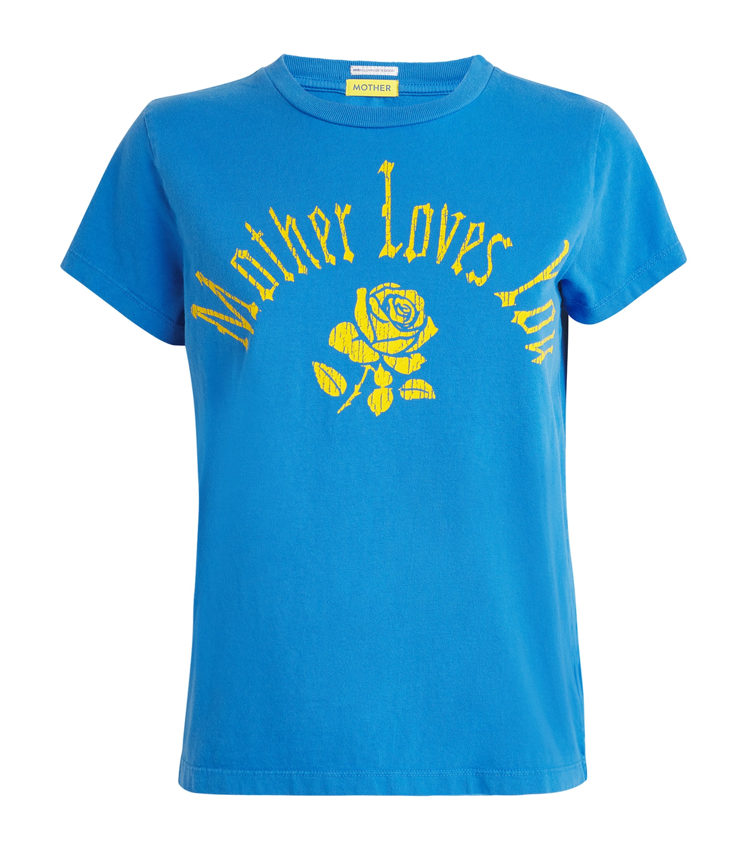 Mother The Boxy Goodie Goodie Loves T-shirt In Blue