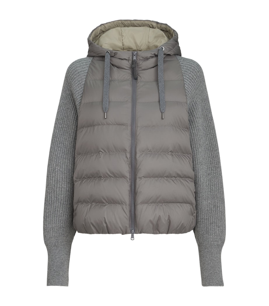 Brunello Cucinelli Womens Down Water-Resistant Padded Jacket Image 1