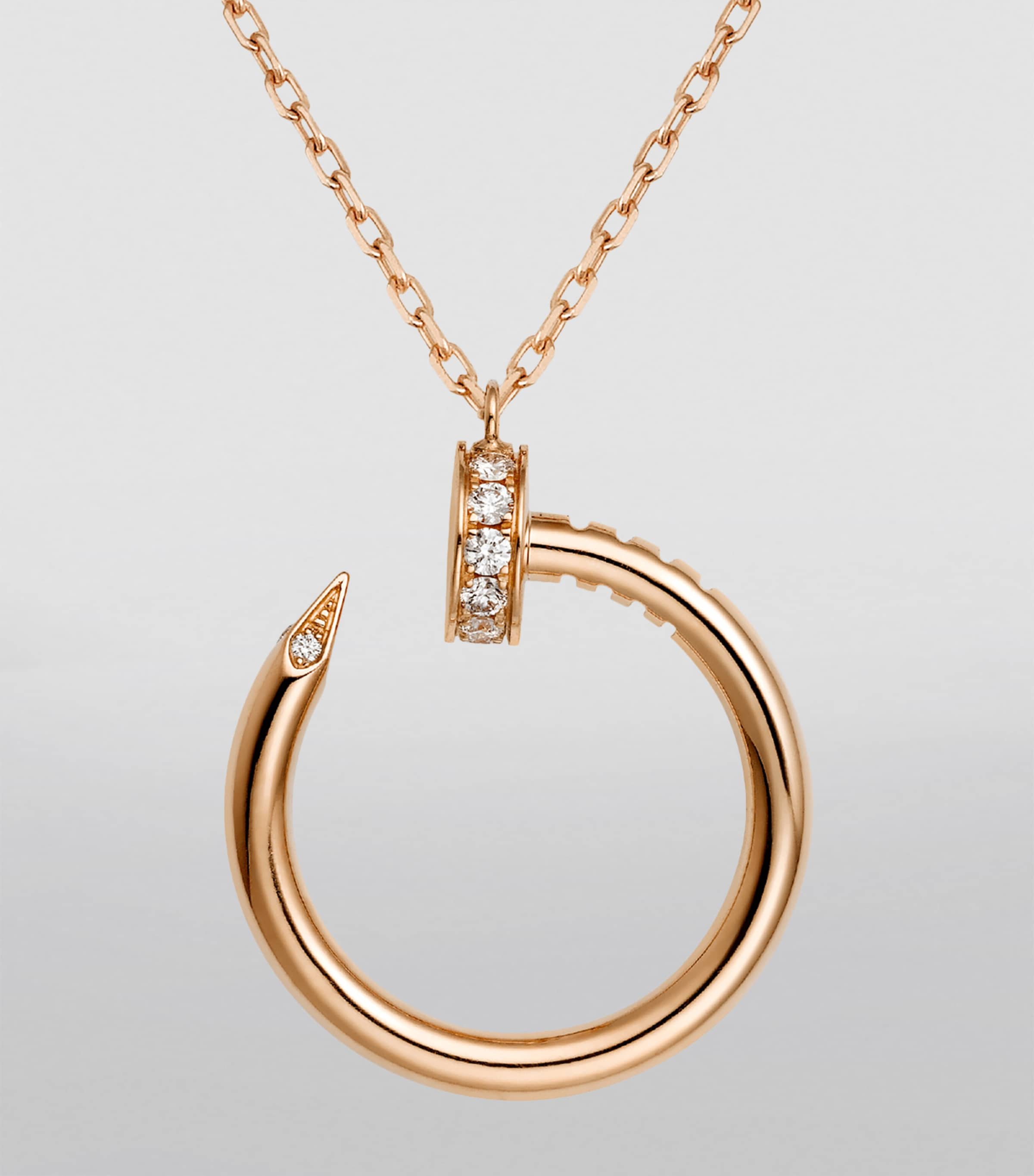 Rose Gold and Diamond Juste un Clou Necklace ROSE GOLD Image 3