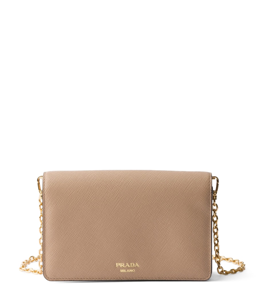 Prada Mini Saffiano Leather Cross-Body Bag Powder Image 1