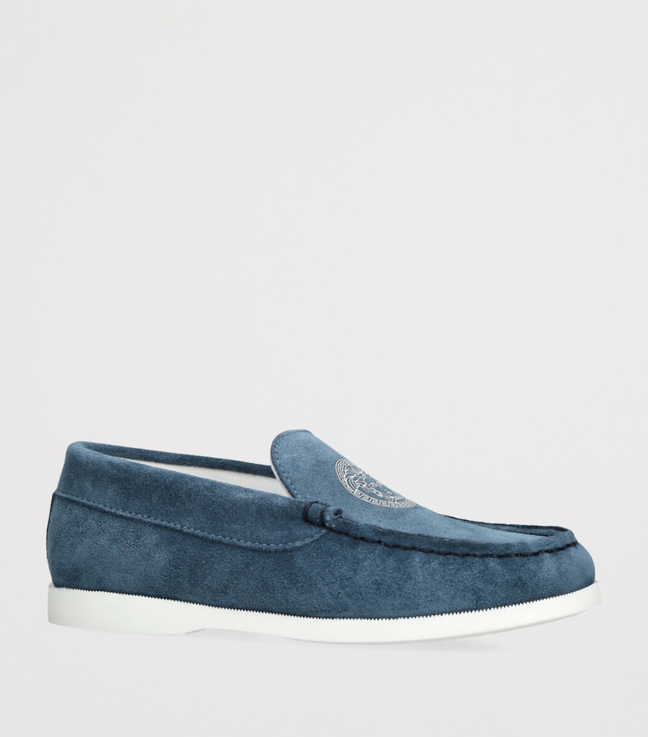Suede Driving Shoes BLUE Image 3