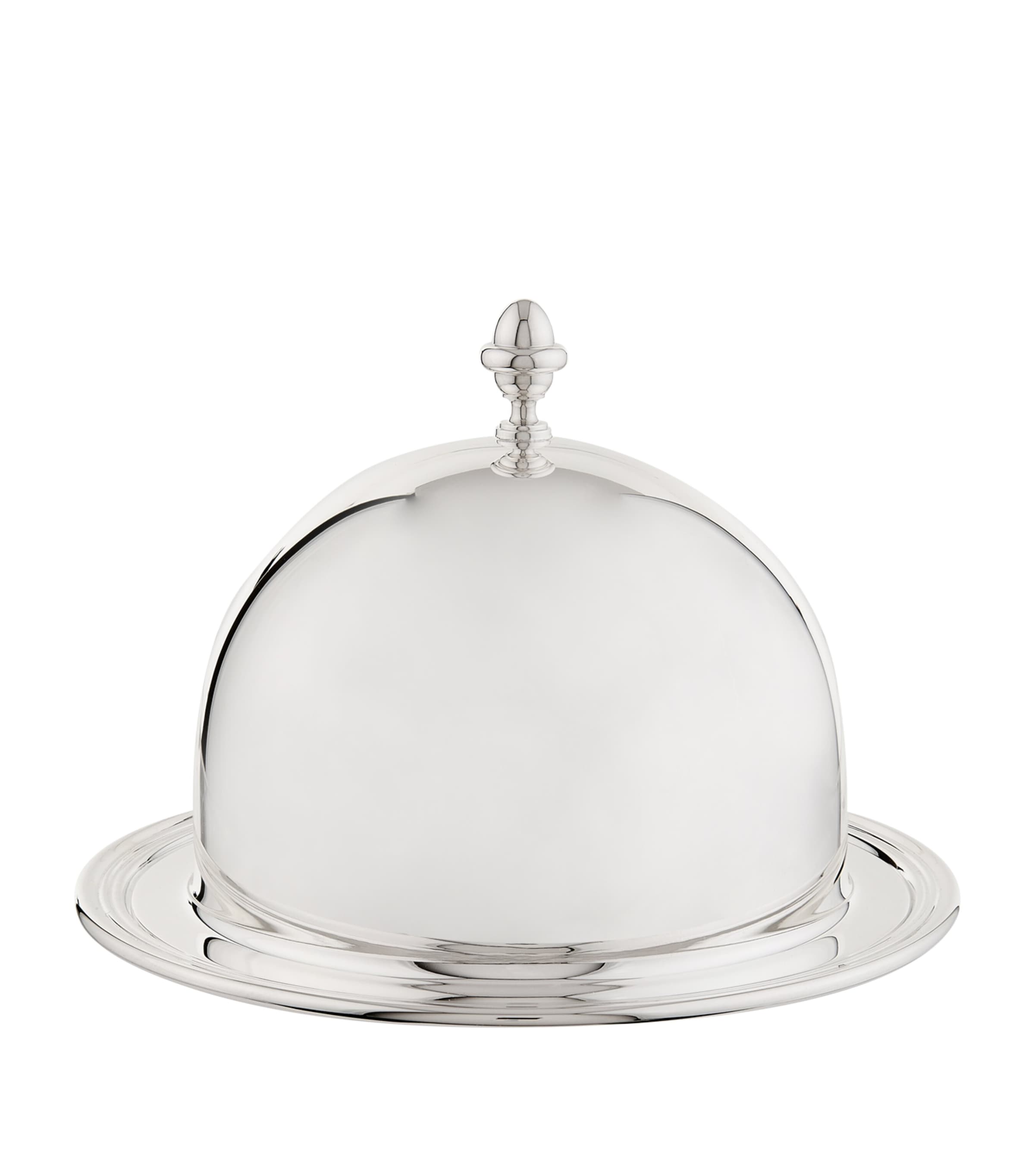 Greggio Silver Plated Georgian Round Butter Dish