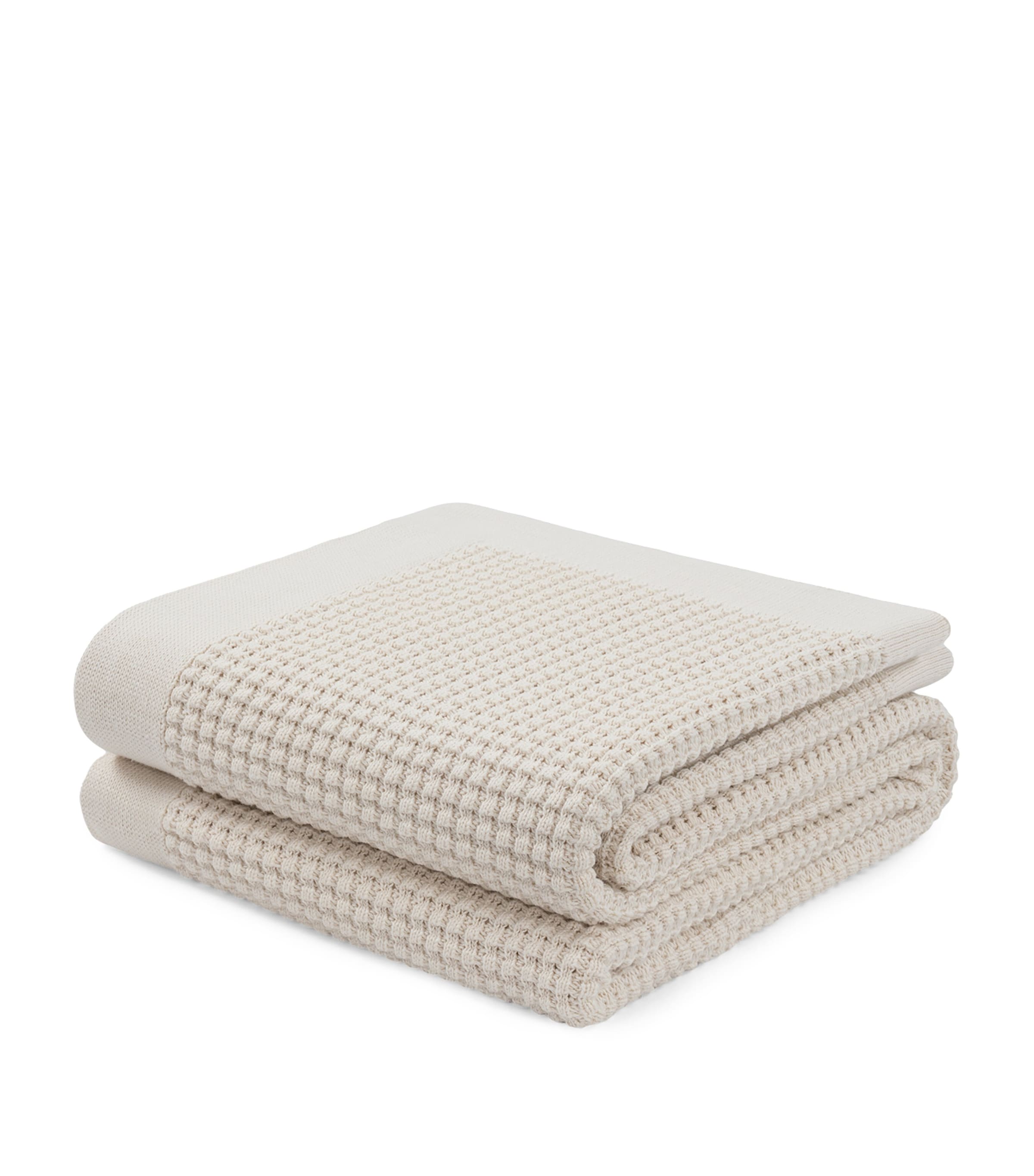 Hamam Cotton Dione Knitted Throw In White