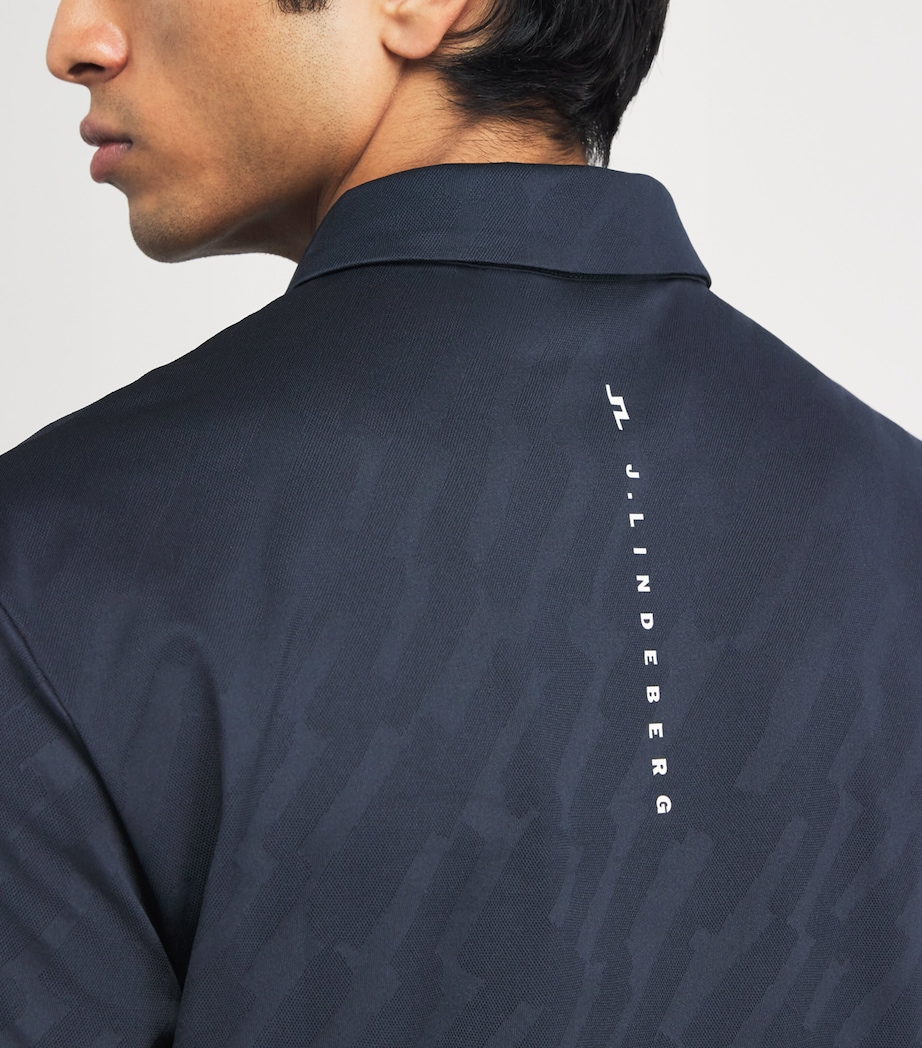 J Lindeberg Mens Wilhelm Polo Shirt Jl Navy Image 3