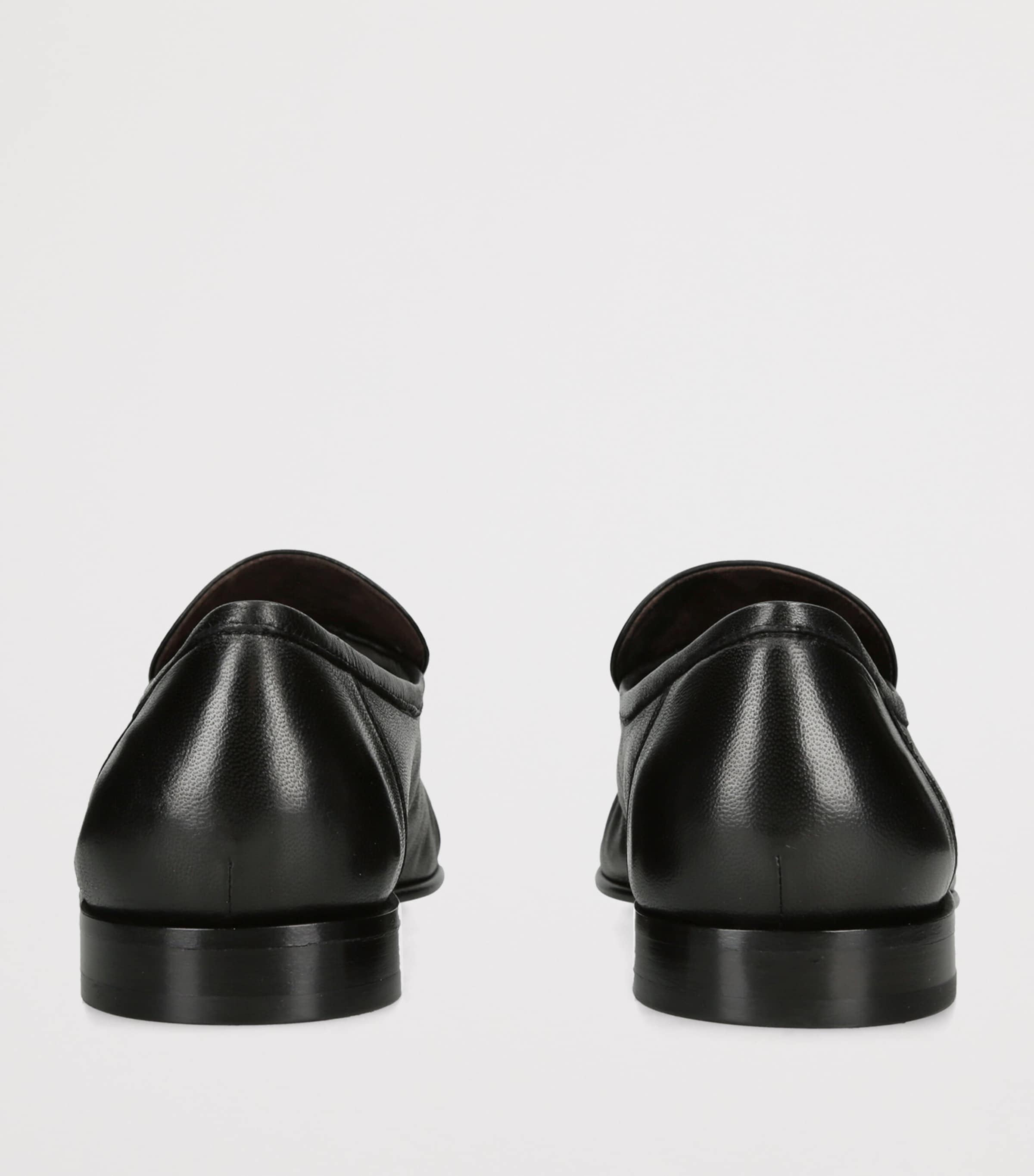 The Row Soft Moccasin Two Leather Loafers Black Image 2