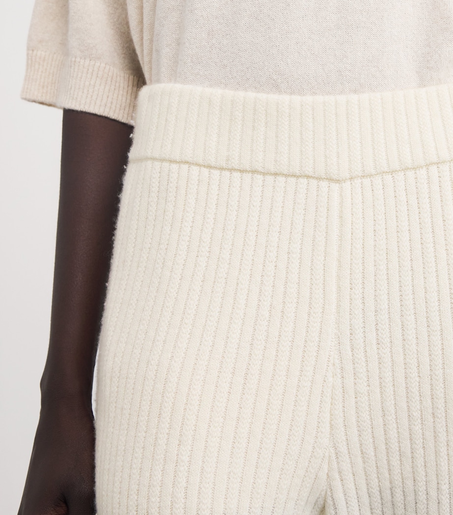 Cashmere Ribbed Trousers CLOUD Image 6