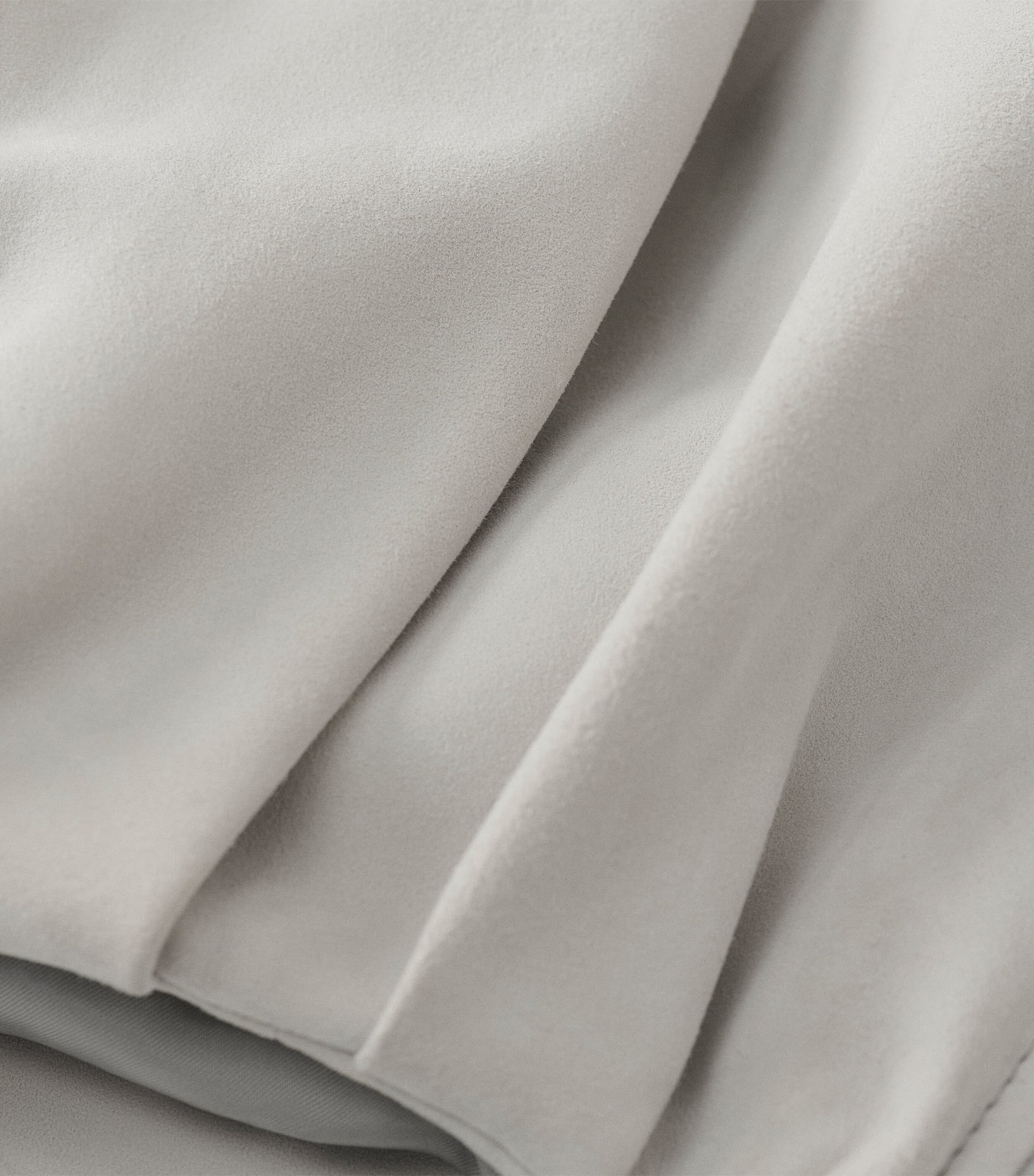 Draped Suede Jacket LIGHT GREY Image 5