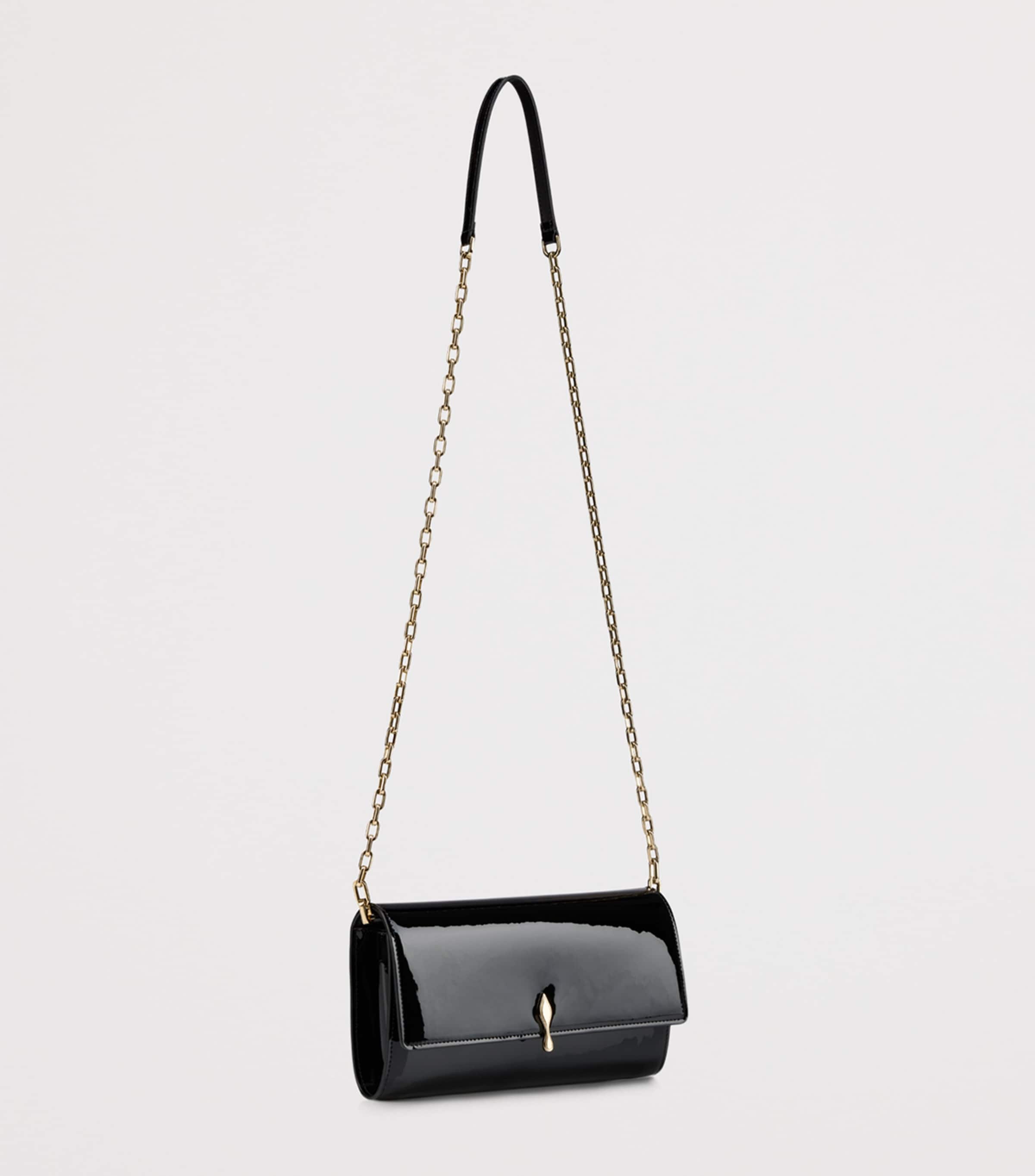 Christian Louboutin Bettina Soft Patent Wallet-On-Chain Image 3