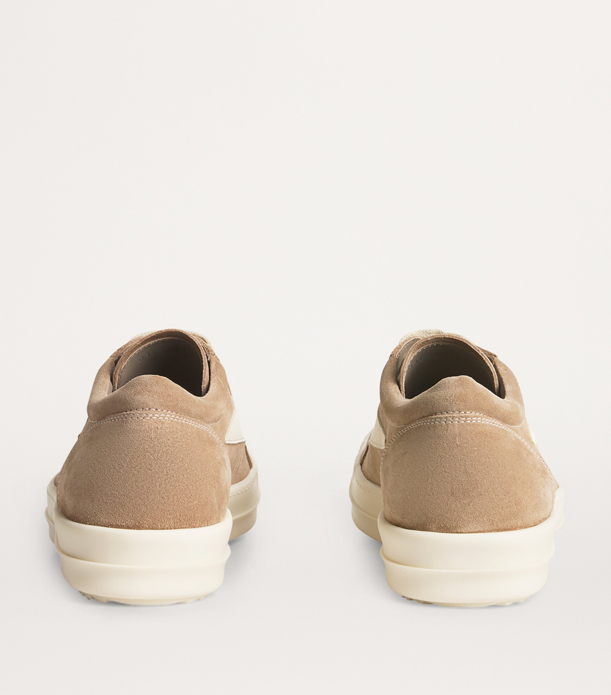 Rick Owens Suede Vintage Low-Top Sneakers Flesh/milk/milk Image 4
