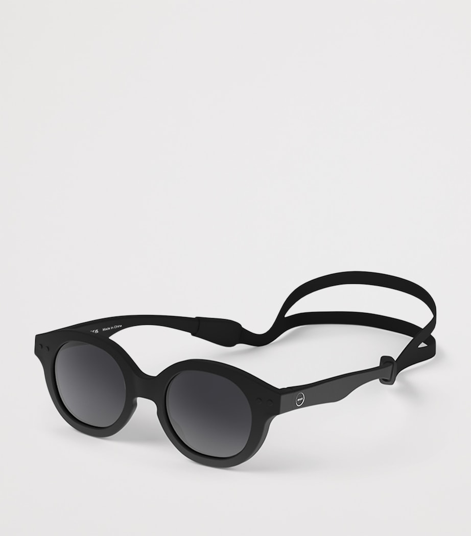 Baby Round Sunglasses (0-9 Months) BLACK Image 2