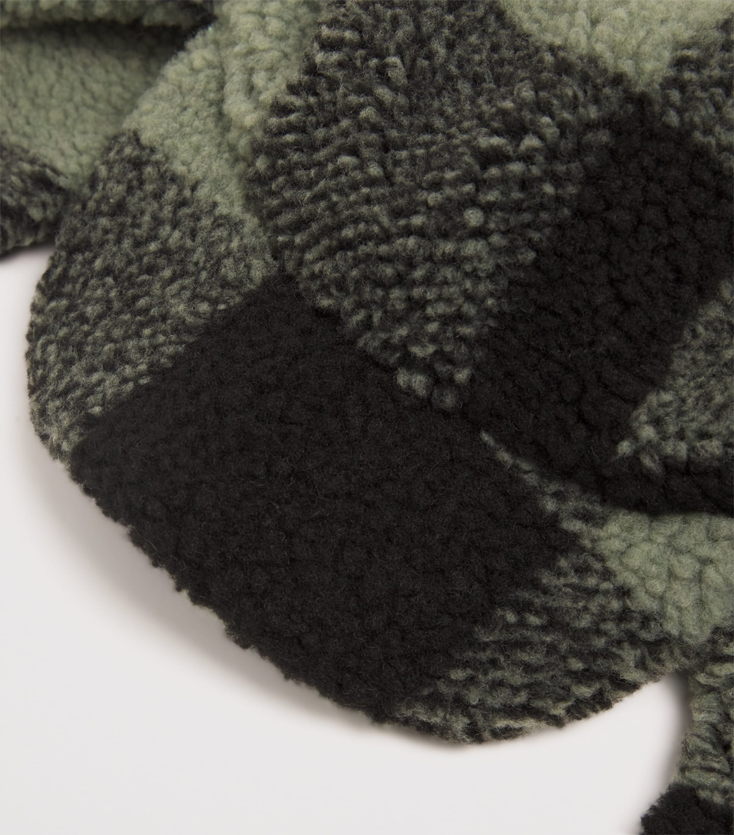 Sherpa Fleece Check Hat 760NEVERDE/NERO Image 3