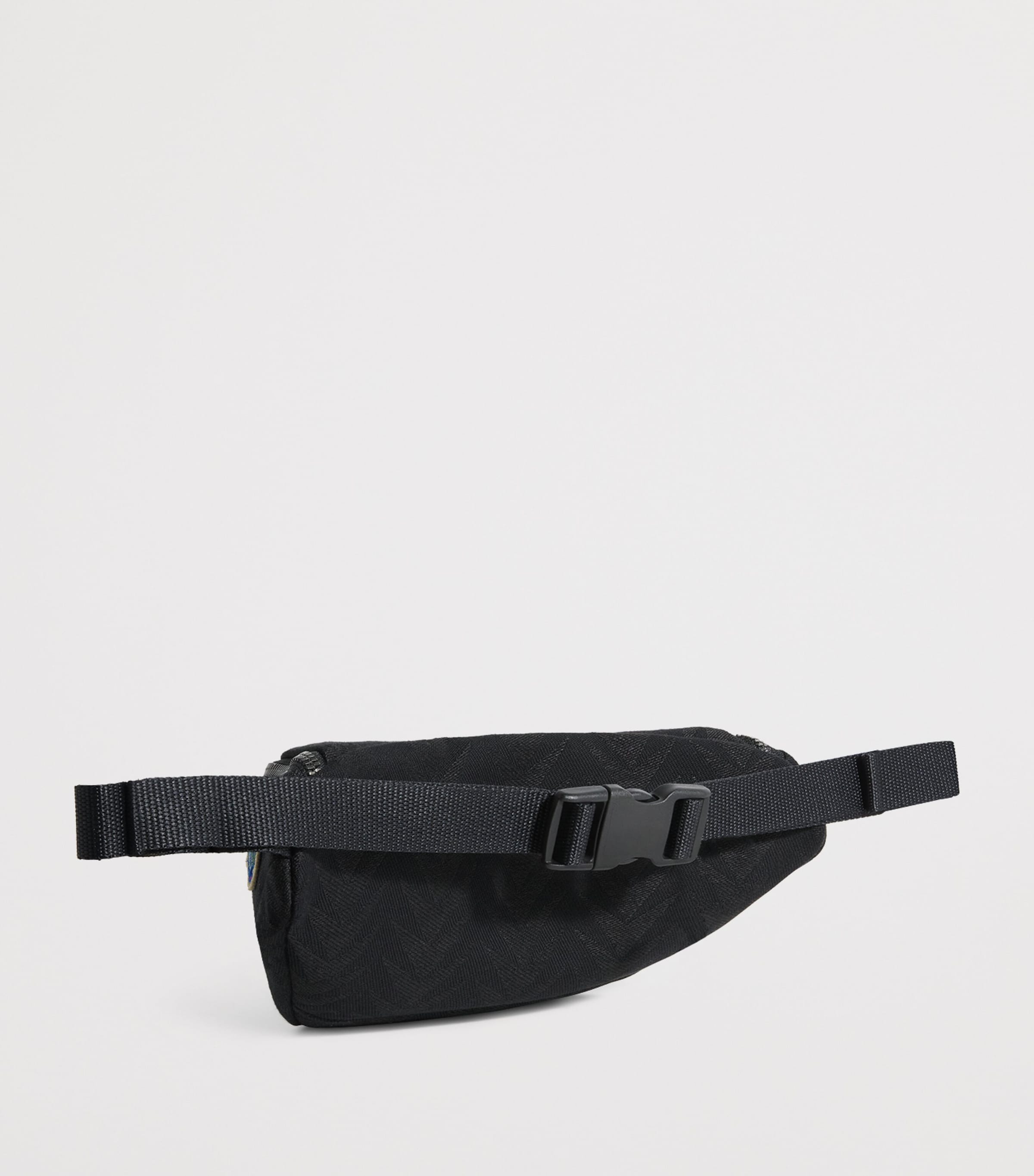 Cotton-Blend Arrow Magic Belt Bag BLACK Image 2