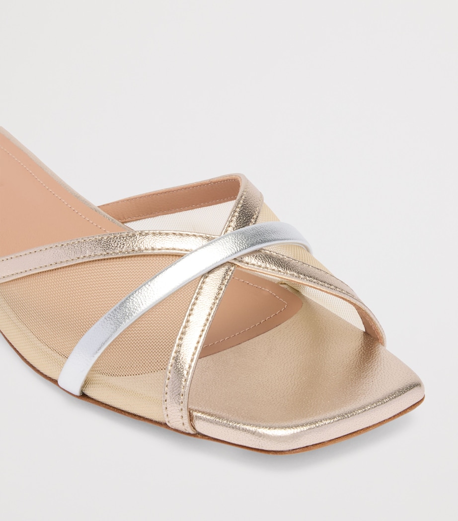 Mesh Perla Flat Mules NUDE Image 5