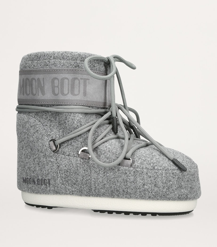 Felt Icon Low Ankle Boots GREY Image 3