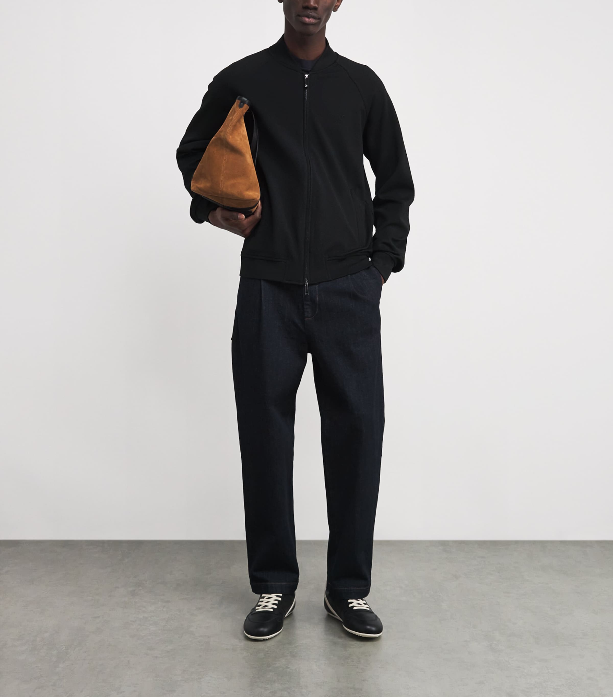 Logo Knitted Bomber Jacket UC001 Image 2