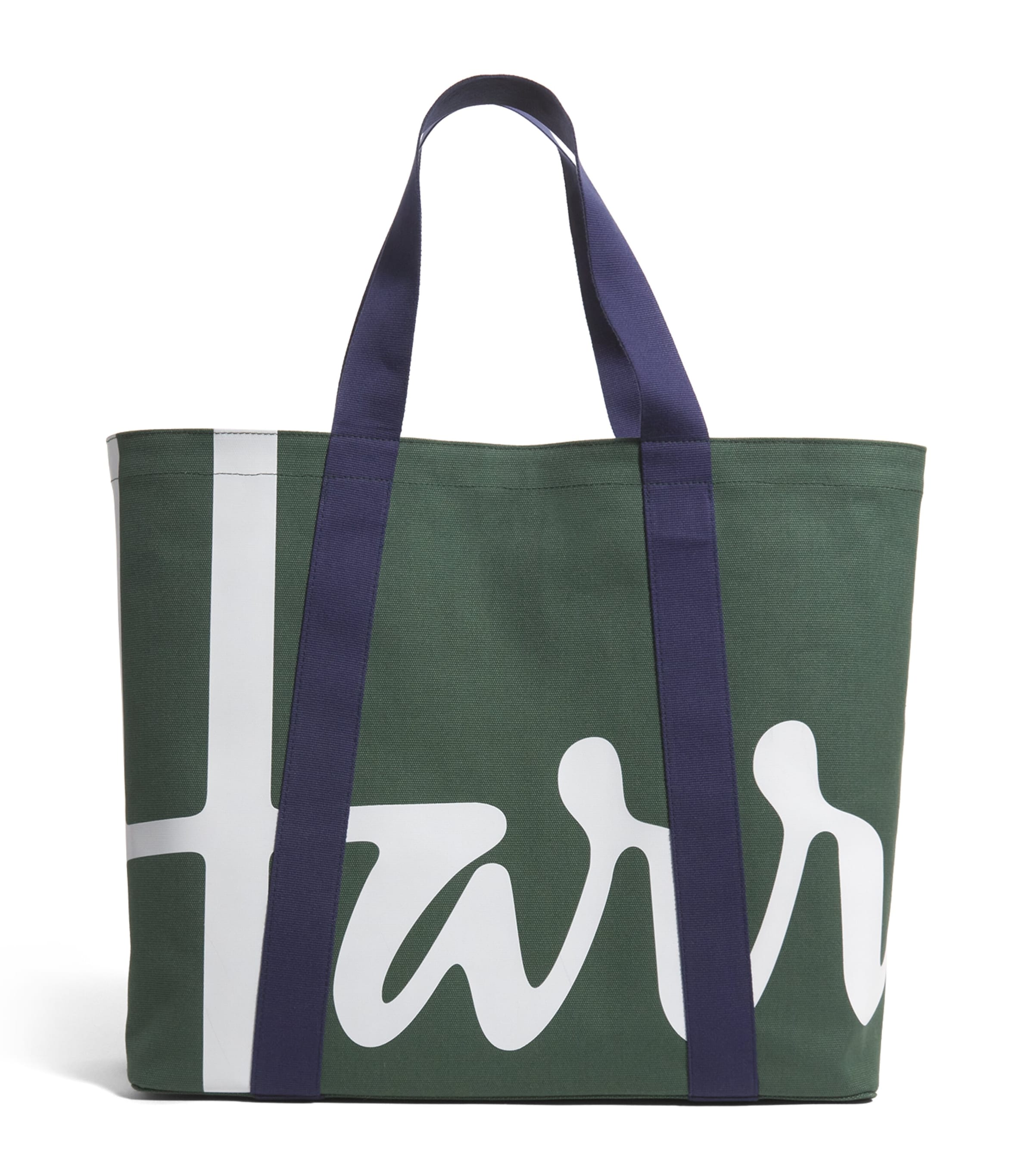 HARRODS LARGE COTTON LOGO TOTE BAG 