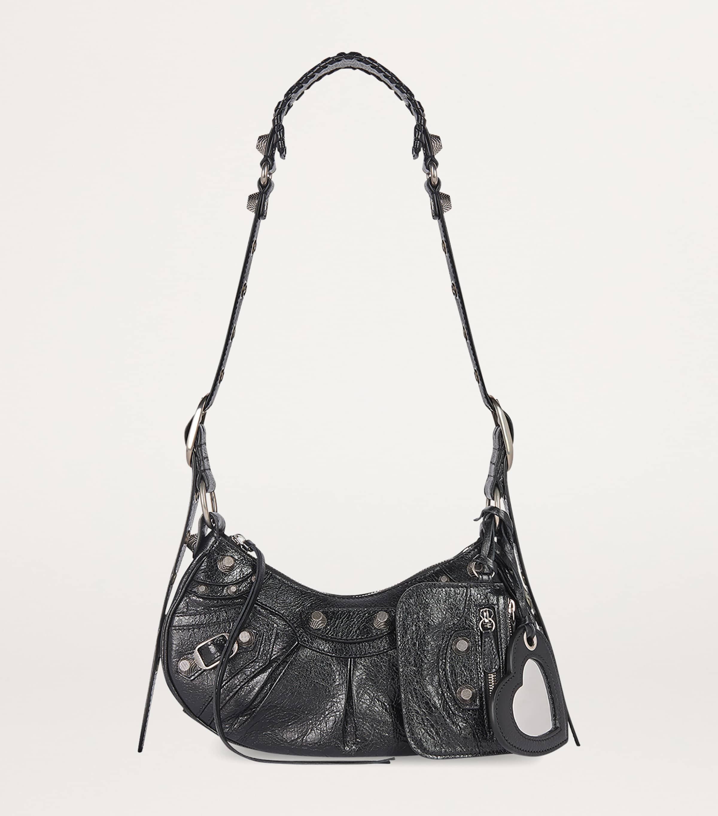 Extra-Small Leather Le Cagole Shoulder Bag 1000 Image 5