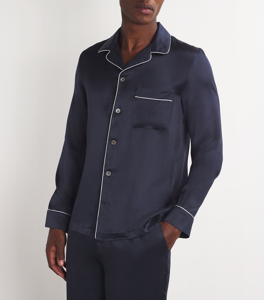 Silk Bailey Pyjama Set 1 NAVY Image 6