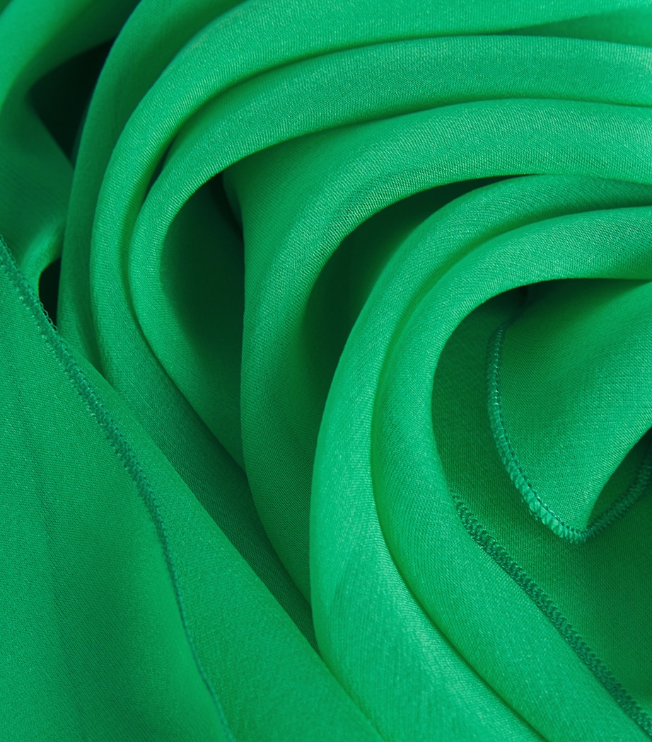 Silk Chiffon Scarf 166240 ISLAND GREEN Image 5