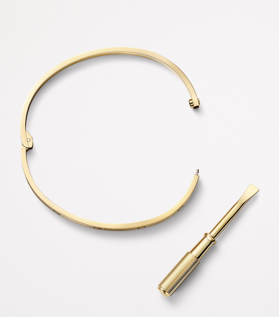 LOVE Small Yellow Gold Bracelet YELLOW GOLD Image 2