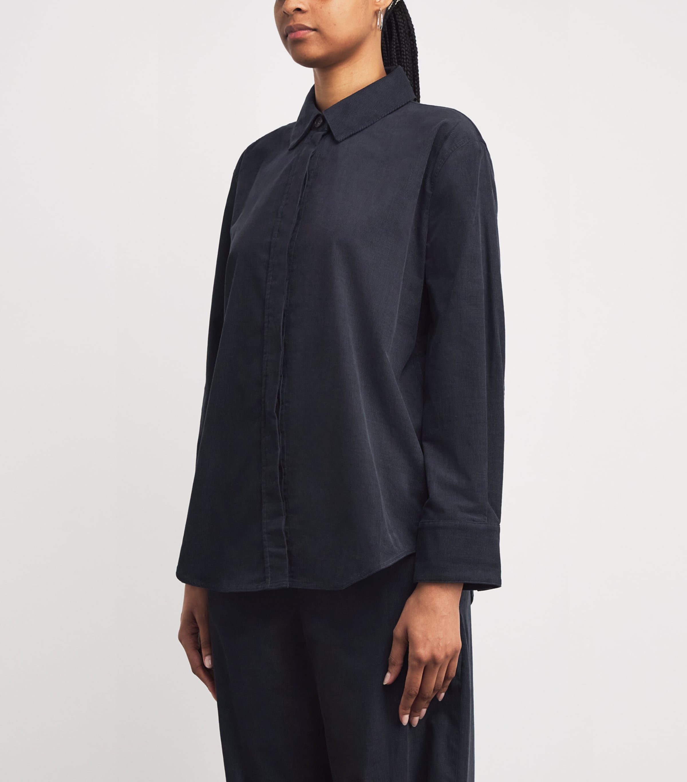 Corduroy Shirt 078GRA Image 3