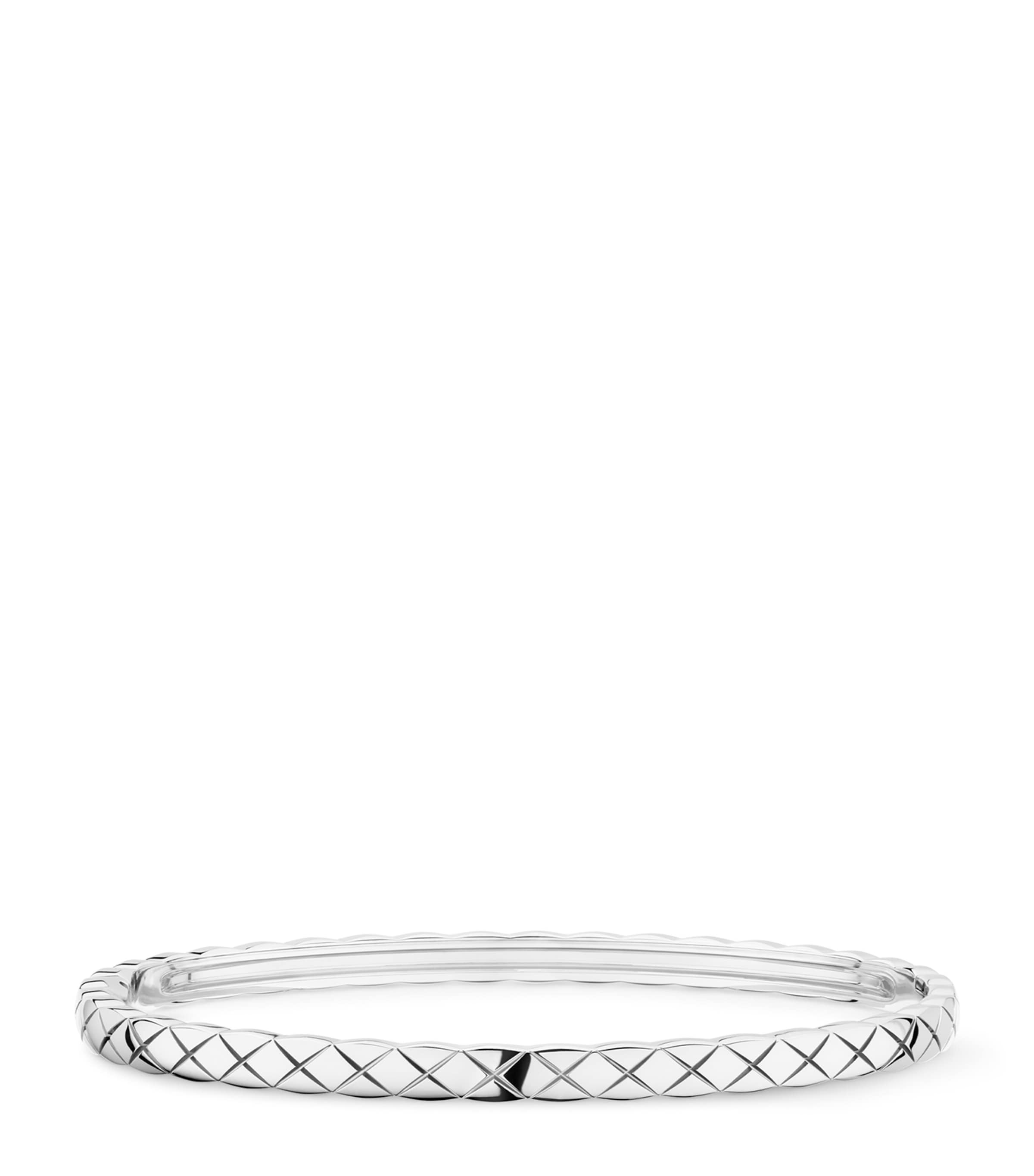 White Gold Coco Crush Bangle WHITE Image 1