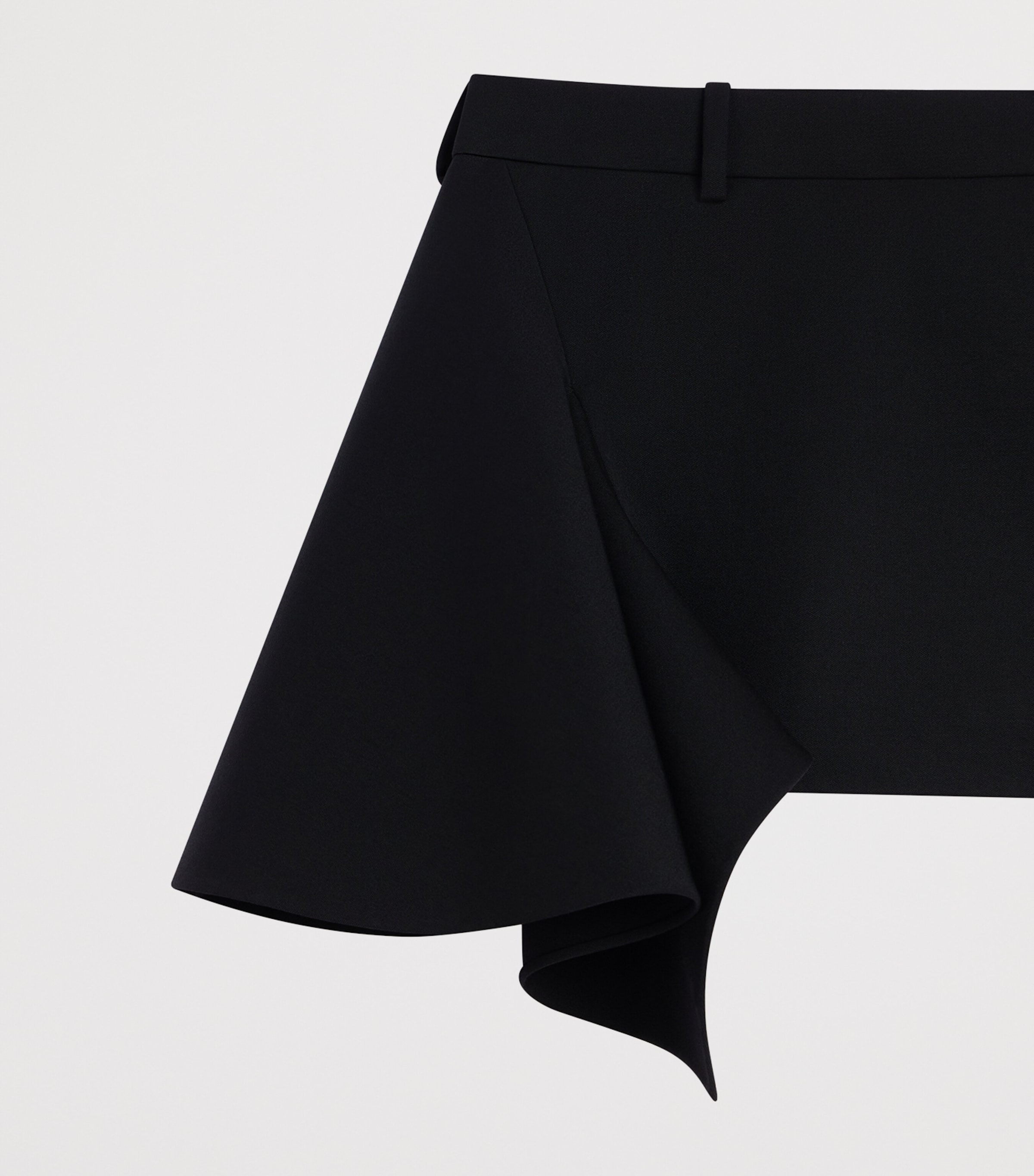 Givenchy Womens Wool Slashed Mini Skirt Image 6