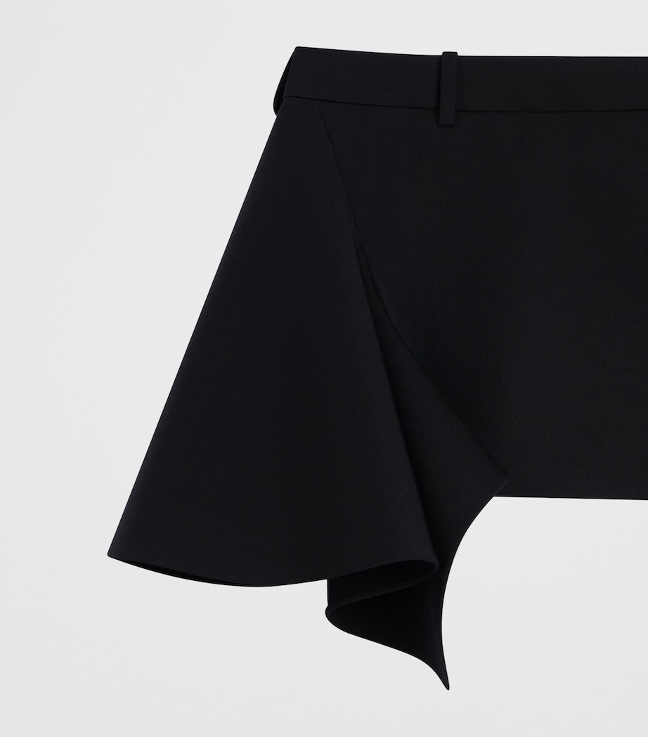 Givenchy Womens Wool Slashed Mini Skirt Image 6