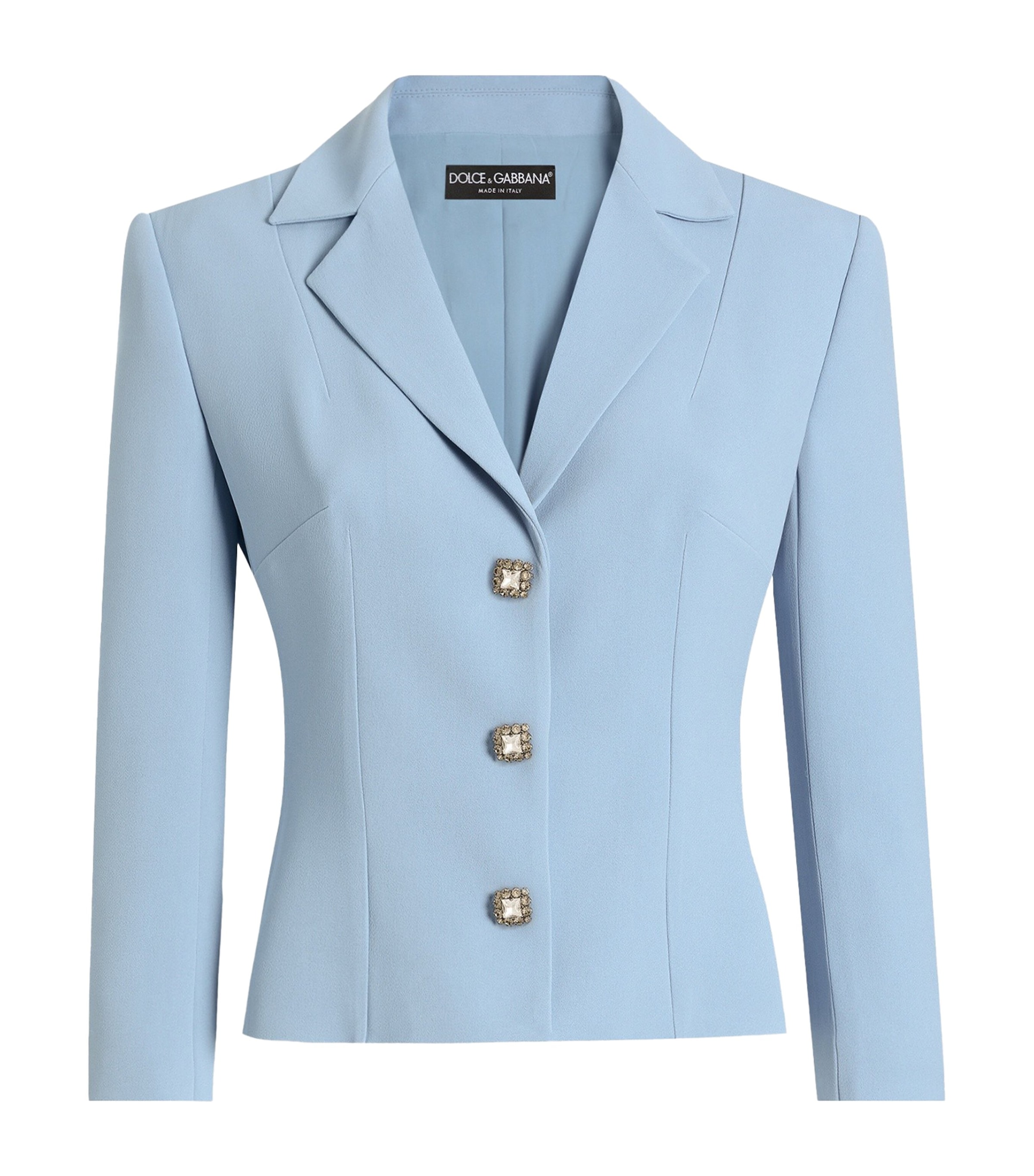 Dolce&Gabbana Womens Silk-Blend Blazer Ligh Image 1