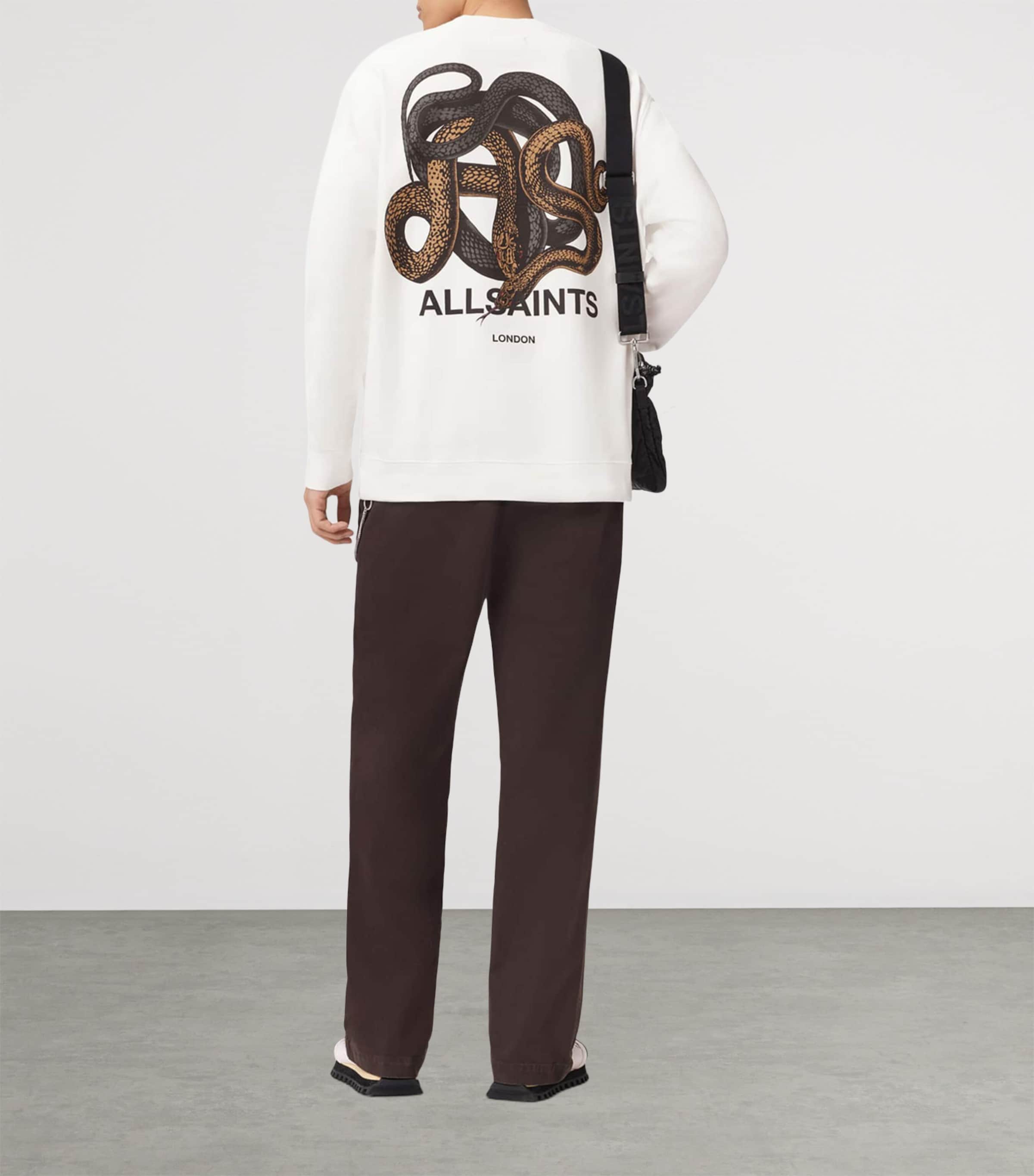 Organic Cotton Reticulate Sweatshirt CHALK WHITE Image 2