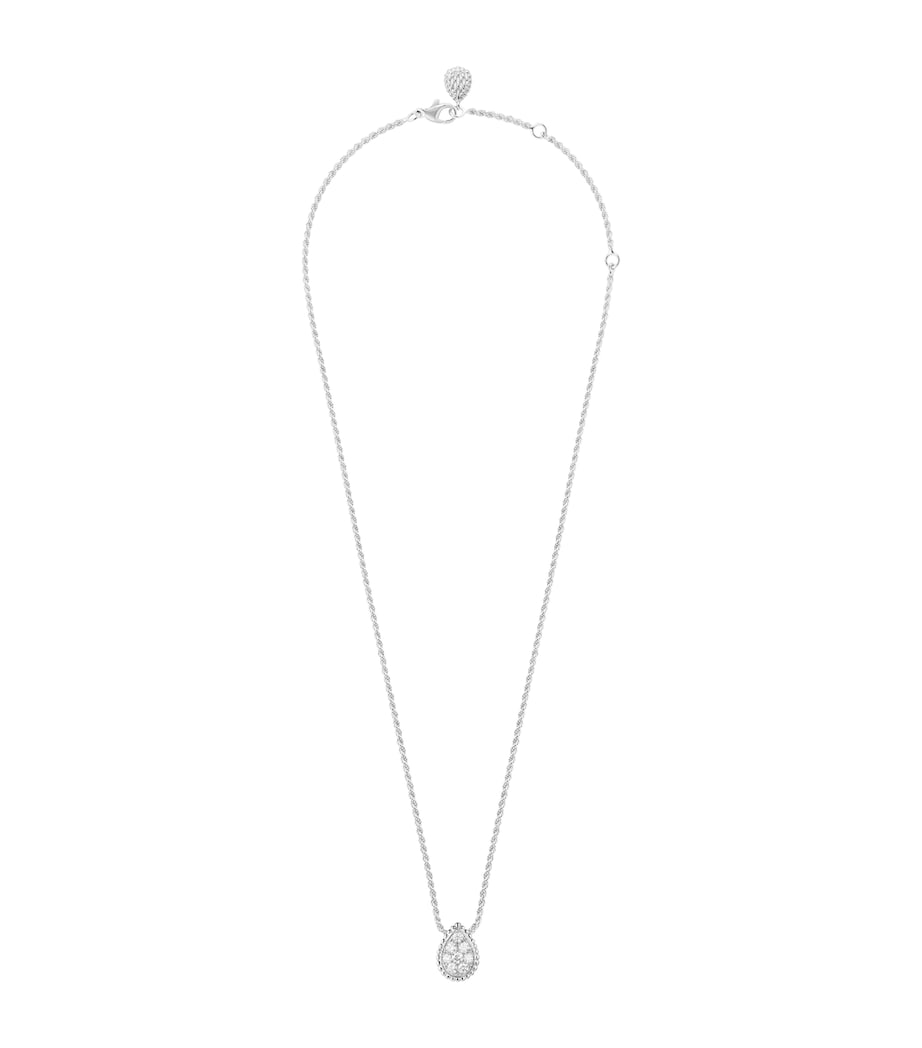Small White Gold and Diamond Serpent Bohème Motif Pendant WHITE GOLD Image 1