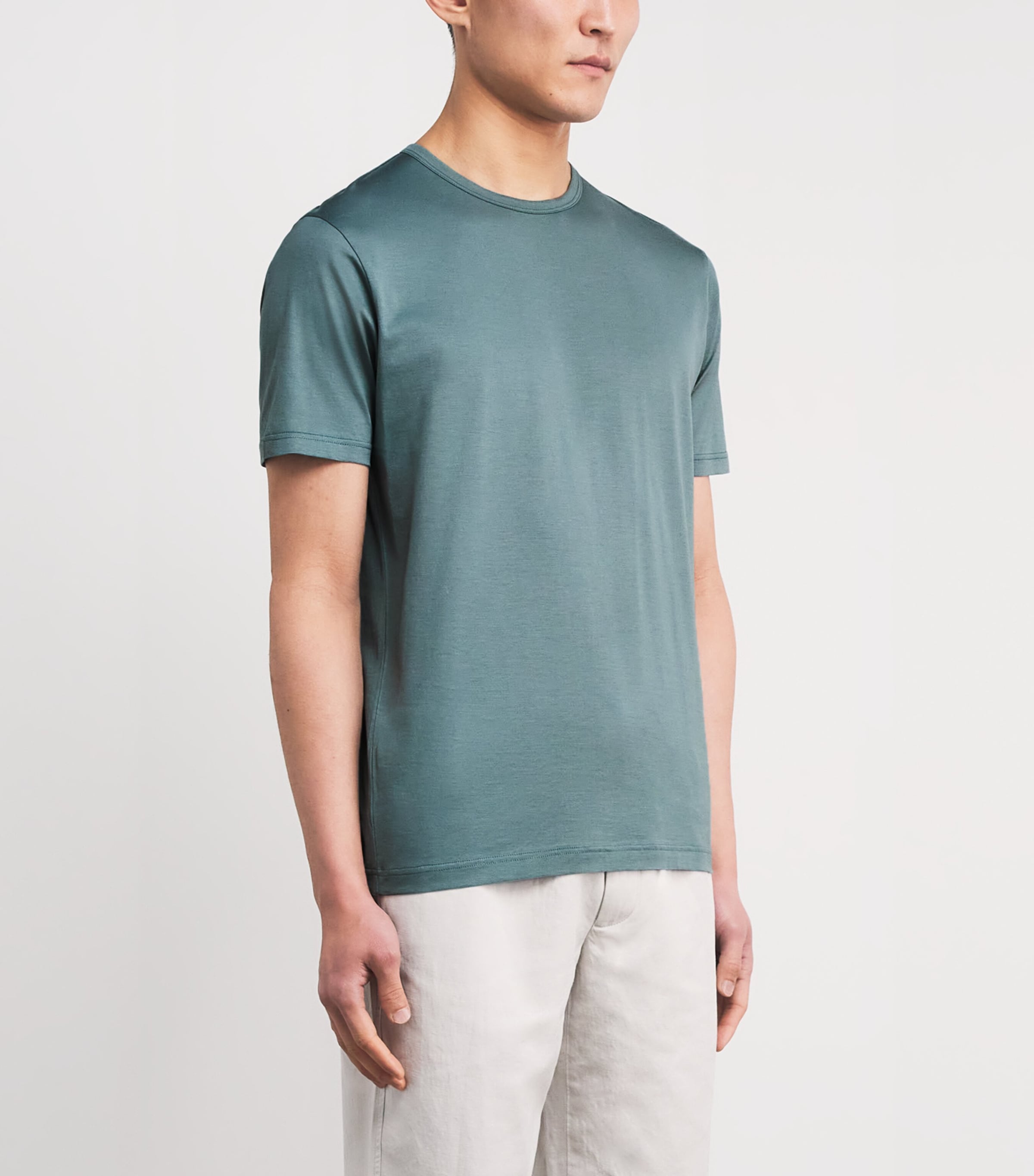 Supima Cotton Classic T-Shirt STEELGREEN1 GNIU Image 3