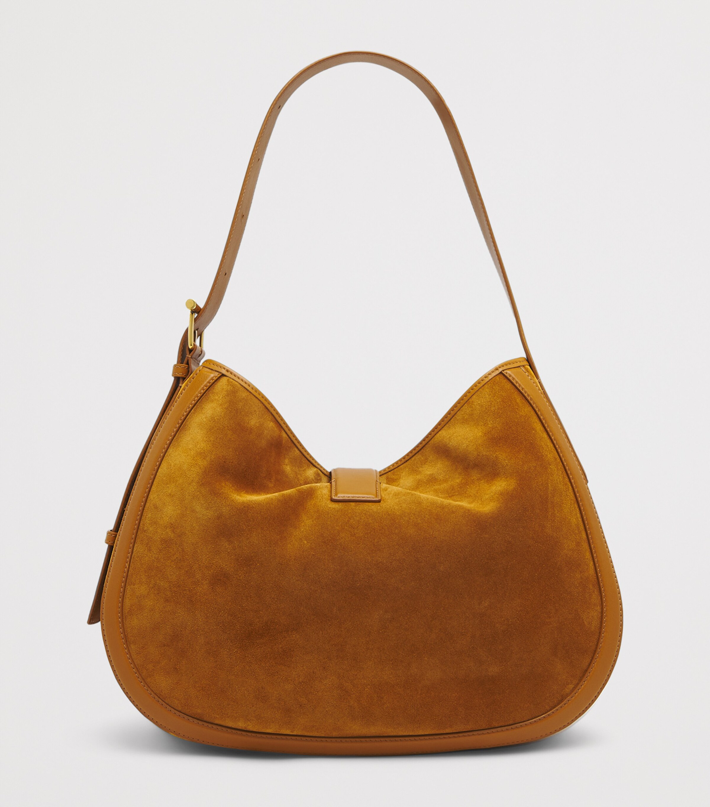 McQueen Suede T-Bar Shoulder Bag Image 2