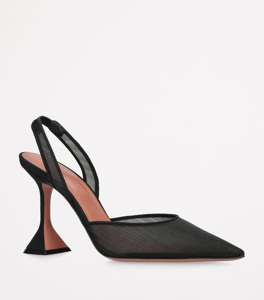 Mesh Holli Slingback Pumps 95 BLACK Image 3