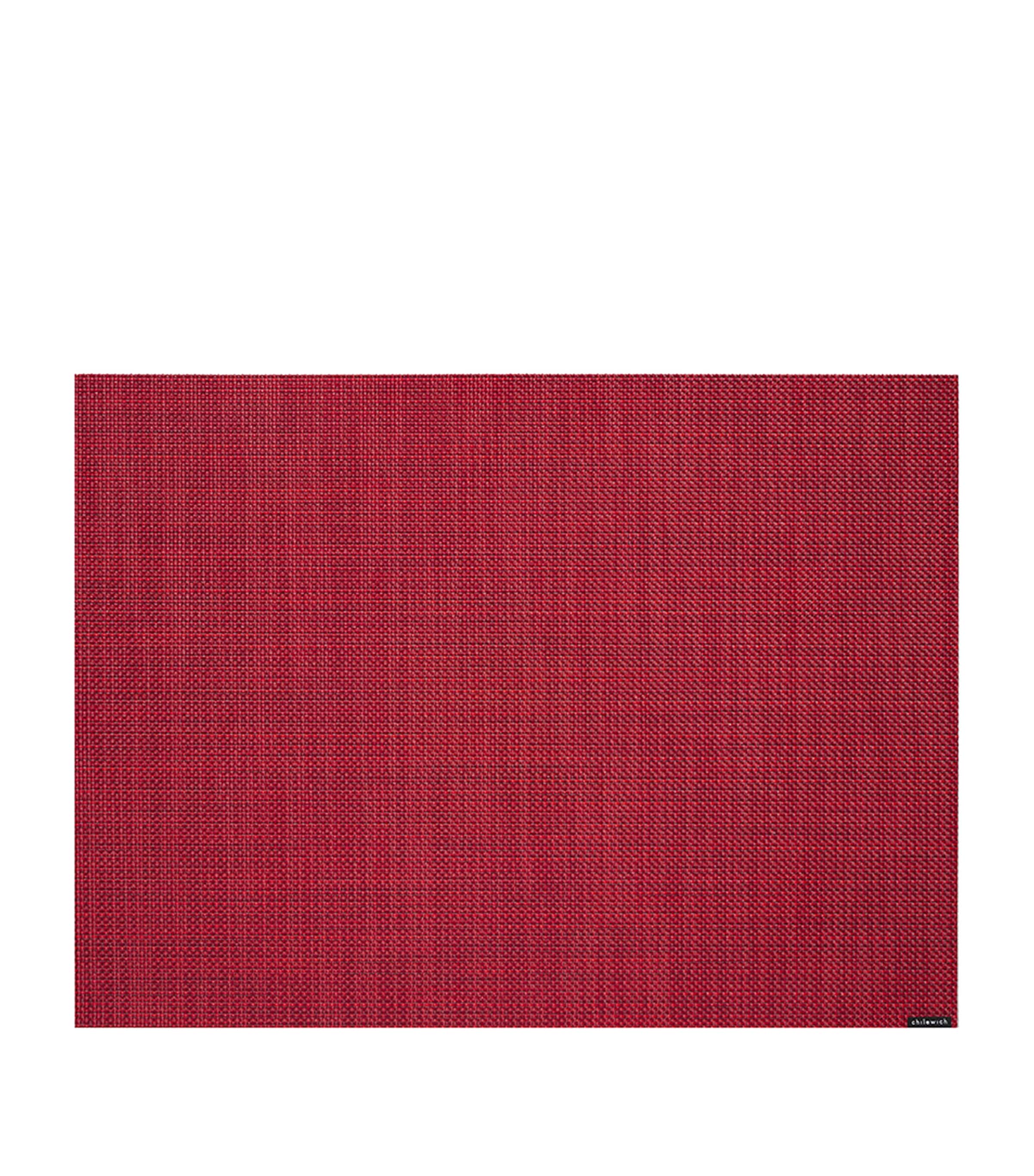 Chilewich Mini Basketweave Rectangle Placemat In Red