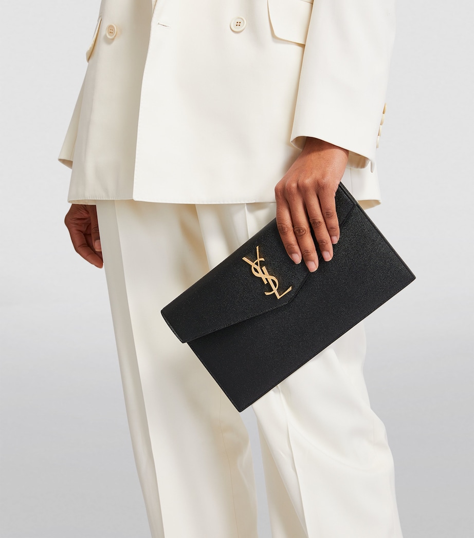 Leather Uptown Clutch Bag 1000 Image 5