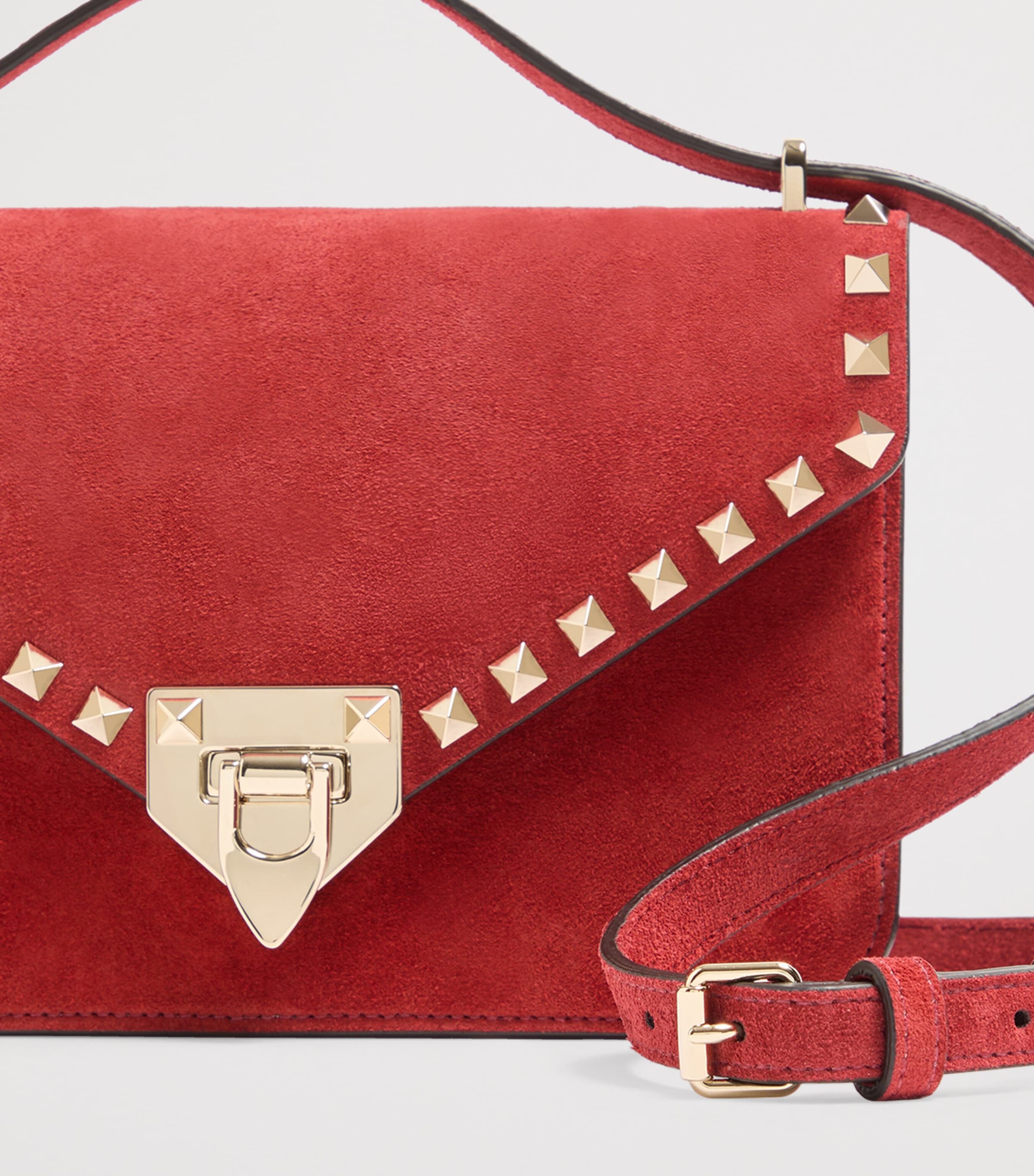 Valentino Garavani Small Split Leather Rockstud Shoulder Bag Aqs Image 8