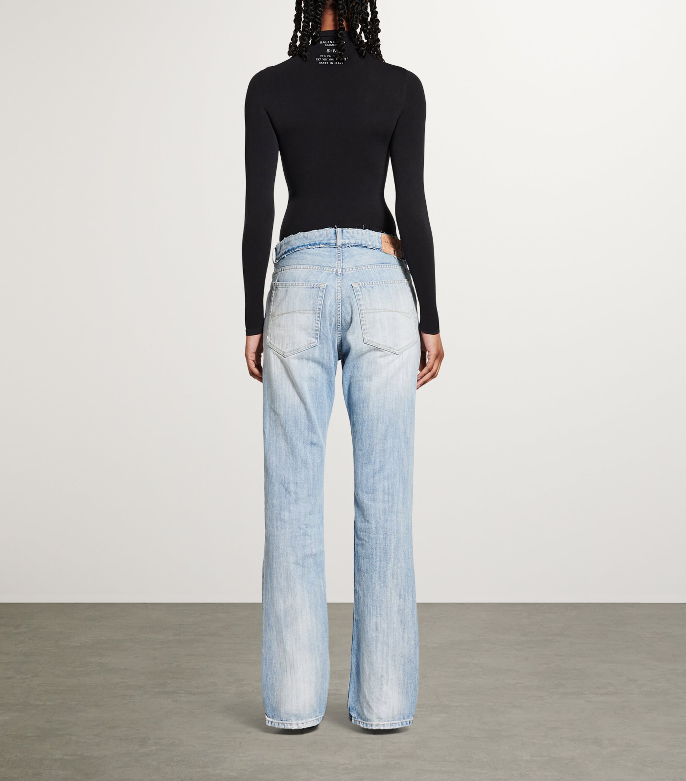 Distressed Low-Rise Straight Jeans 2540 Image 4