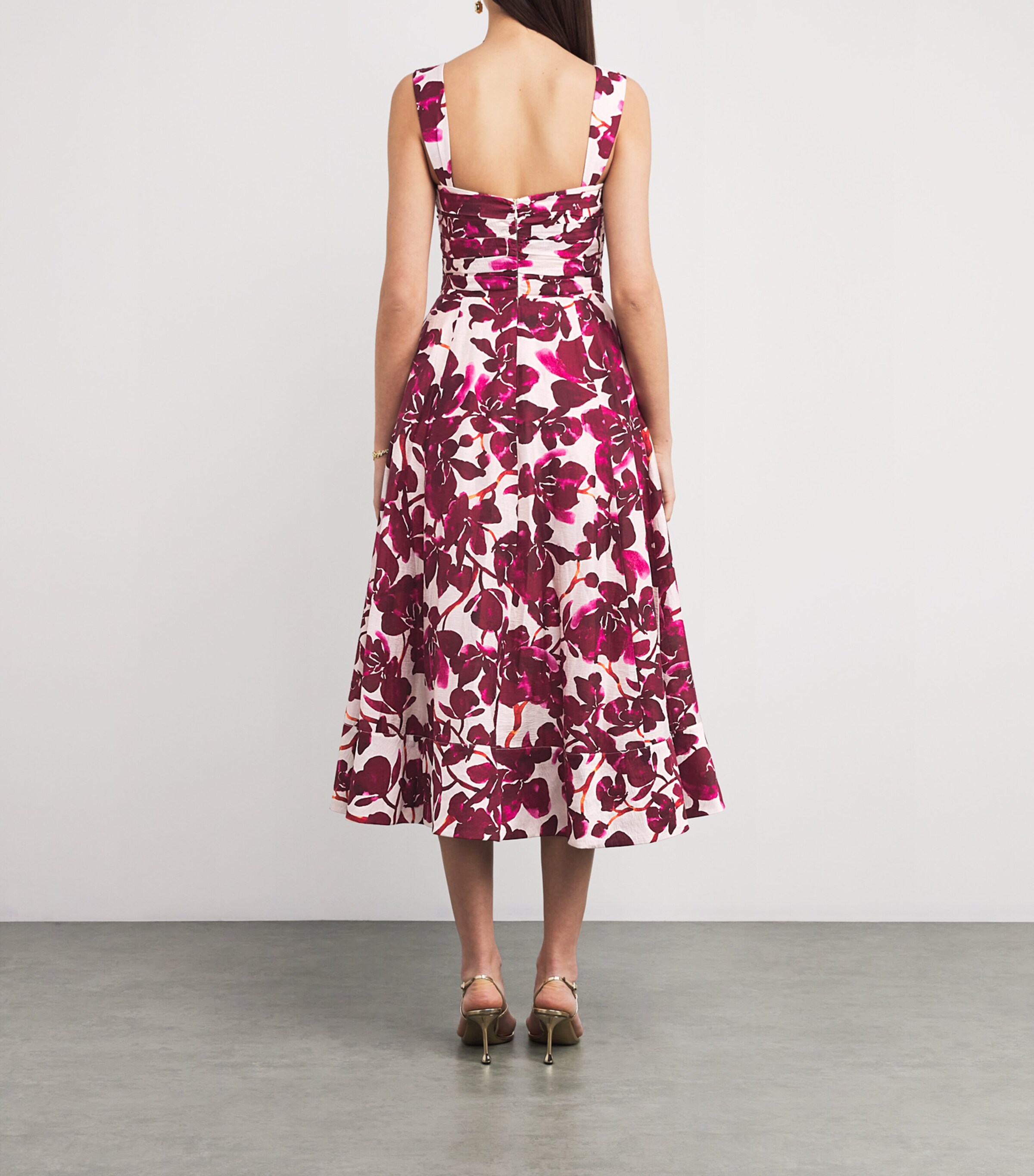 Rebecca Vallance Floral Nerissa Midi Dress | Harrods US